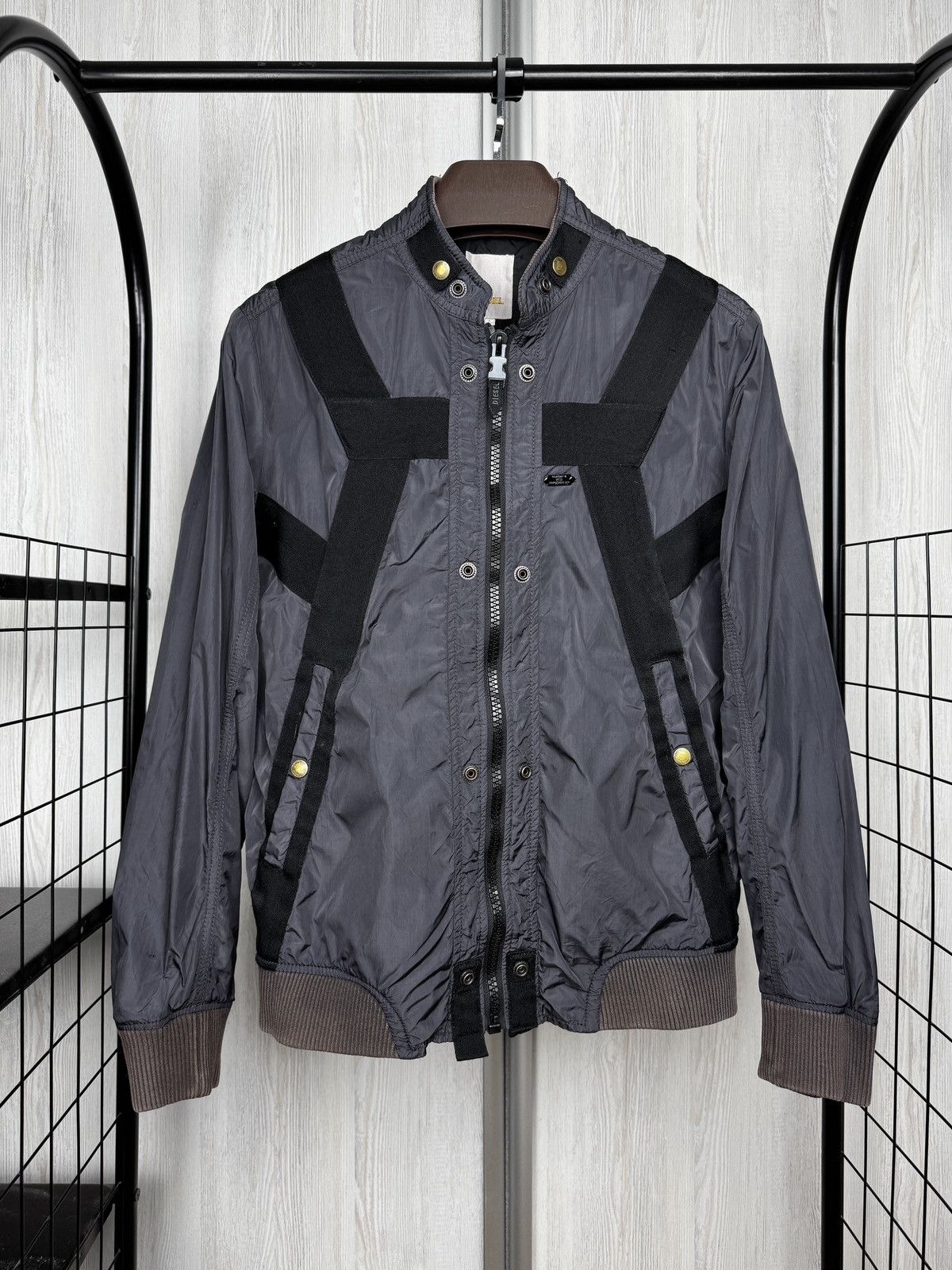 Diesel Rare Vintage DIESEL Strapped Nylon Parachute Bomber Jckt Y2K Size US S / EU 44-46 / 1 - 2 Thumbnail