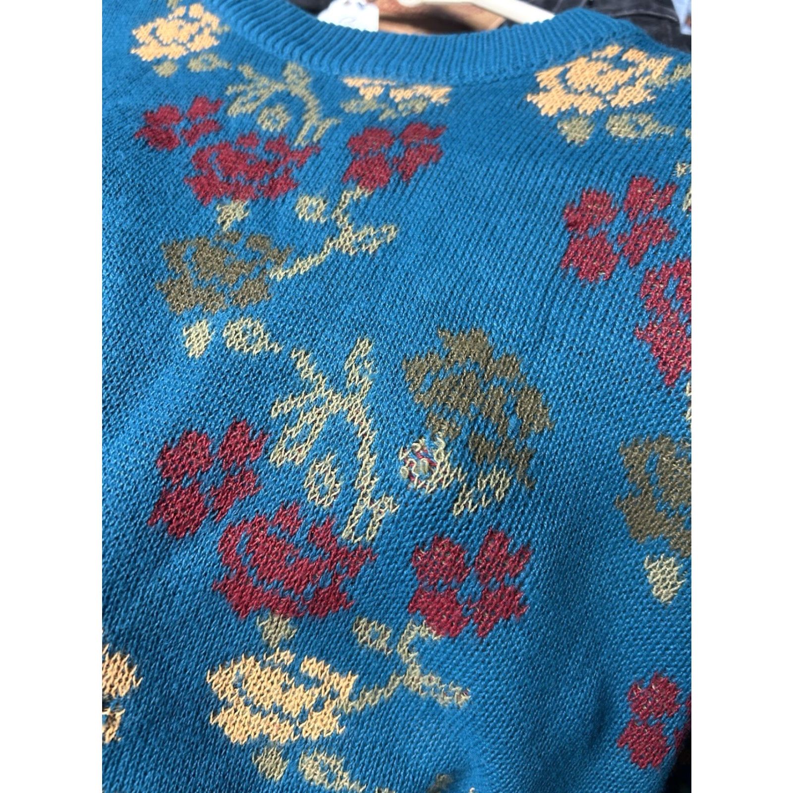 Vintage Vintage Cabin Creek Blue Acrylic Knit Pullover Floral Adult Medium User: Vintage Cabin Creek Blue Acrylic Knit Pullover Floral Adult Medium Size M / US 6-8 / IT 42-44 - 6 Thumbnail