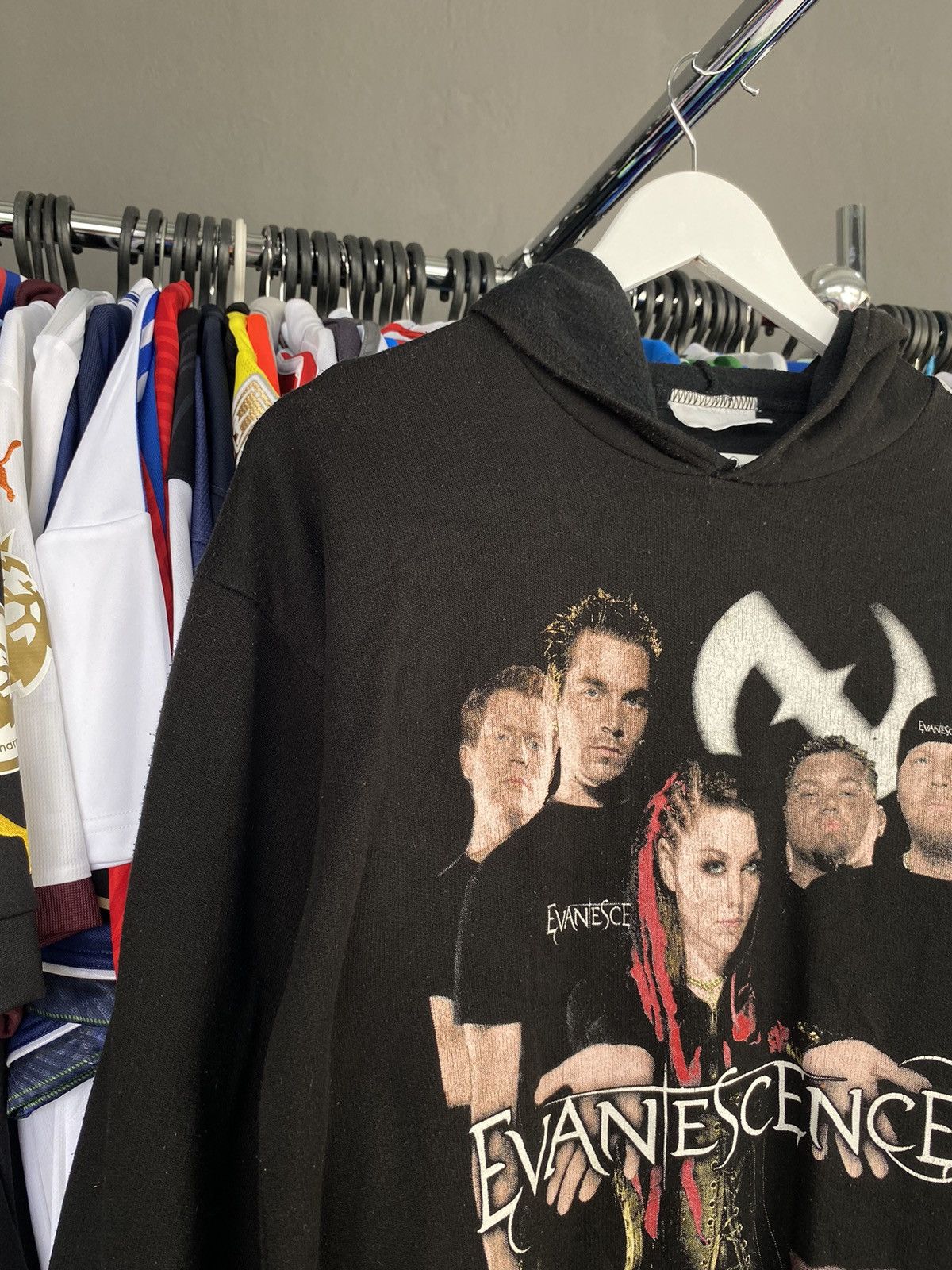 Newline VINTAGE 2000s EVANESCENCE FALLEN ALBUM HOODIE METAL Size US M / EU 48-50 / 2 - 2 Thumbnail