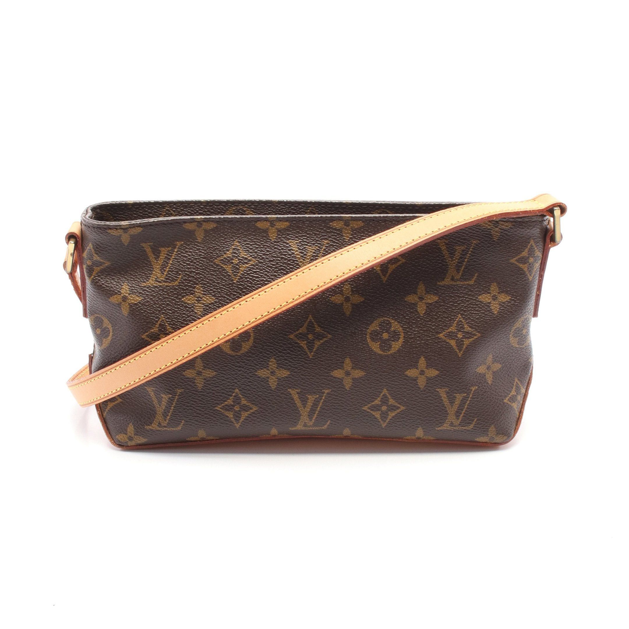 Louis Vuitton Louis Vuitton Trotteur Monogram Shoulder Bag Leather Brown Size ONE SIZE - 1 Thumbnail