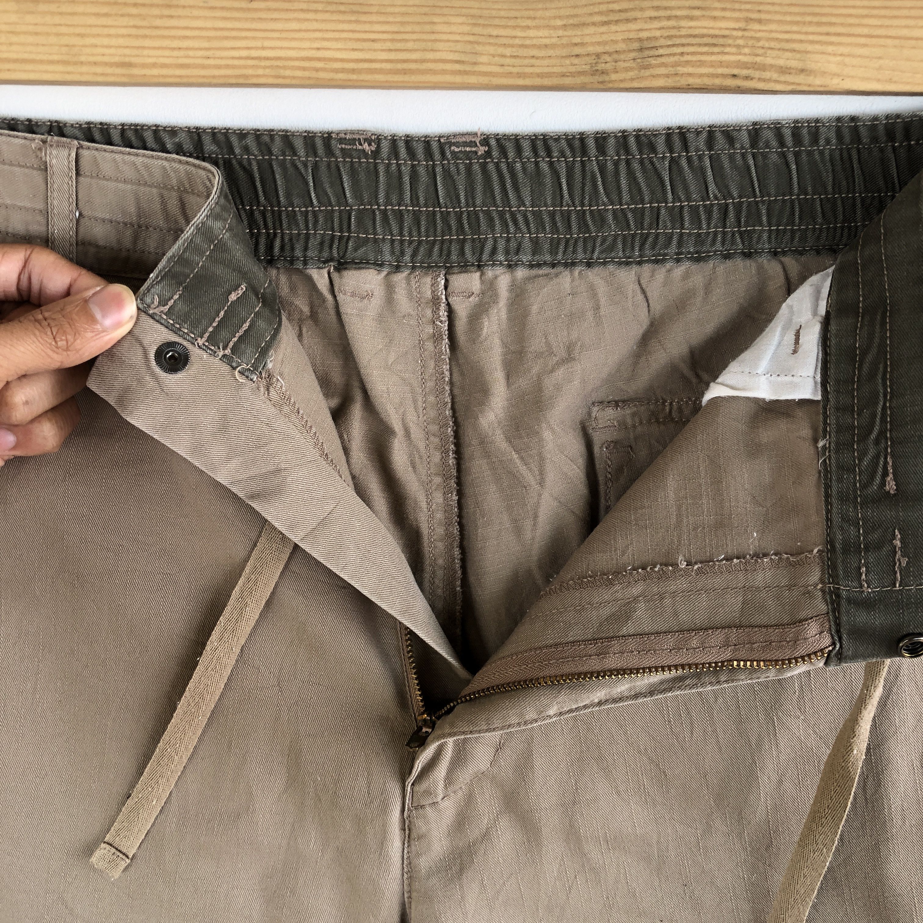Japanese Brand Vintage Japanese Cargo Pants Multi Pocket Military Trousers Size US 38 / EU 54 - 6 Thumbnail