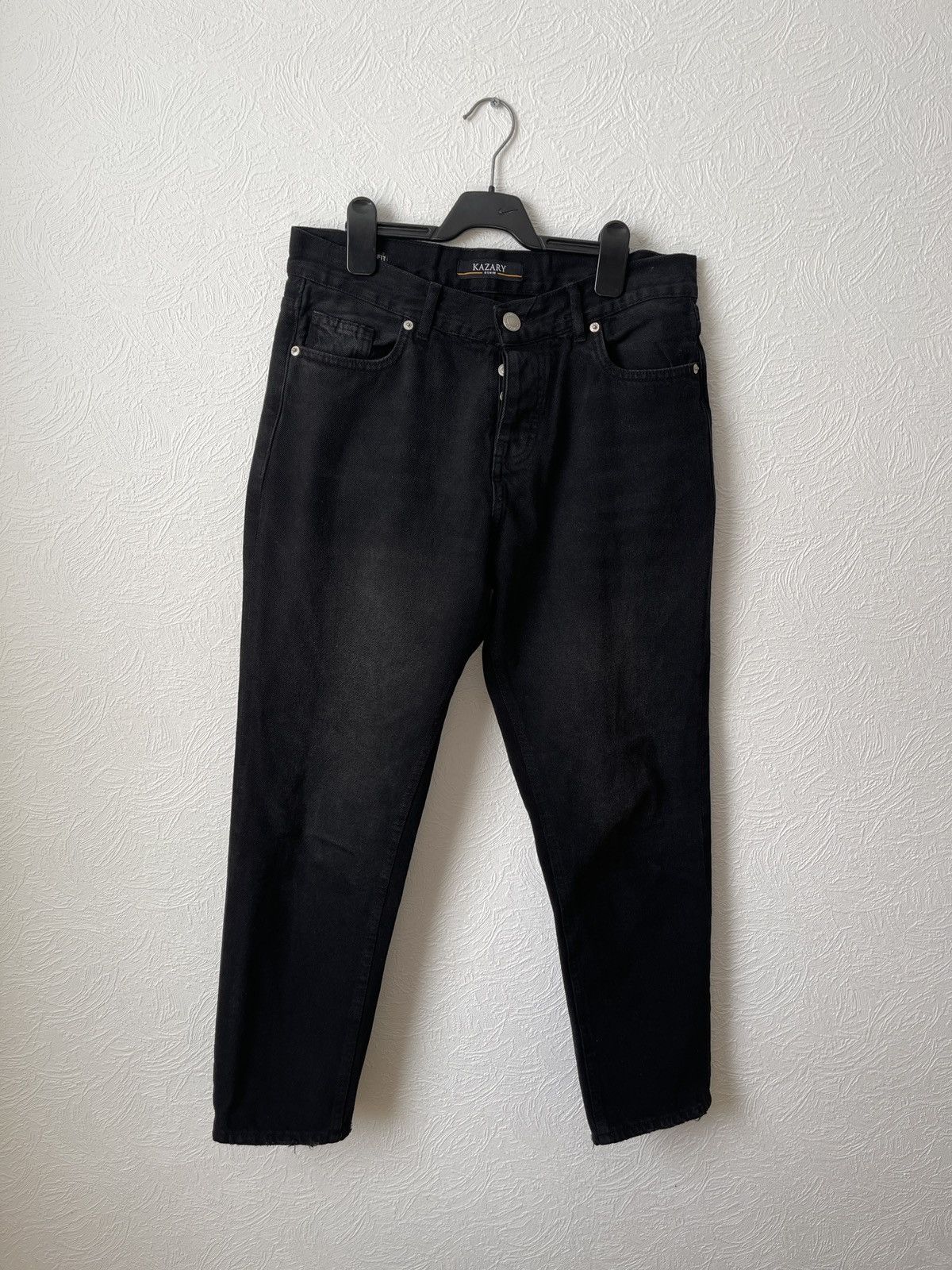 Designer Straight Fit Jeans Size US 33 - 1 Thumbnail
