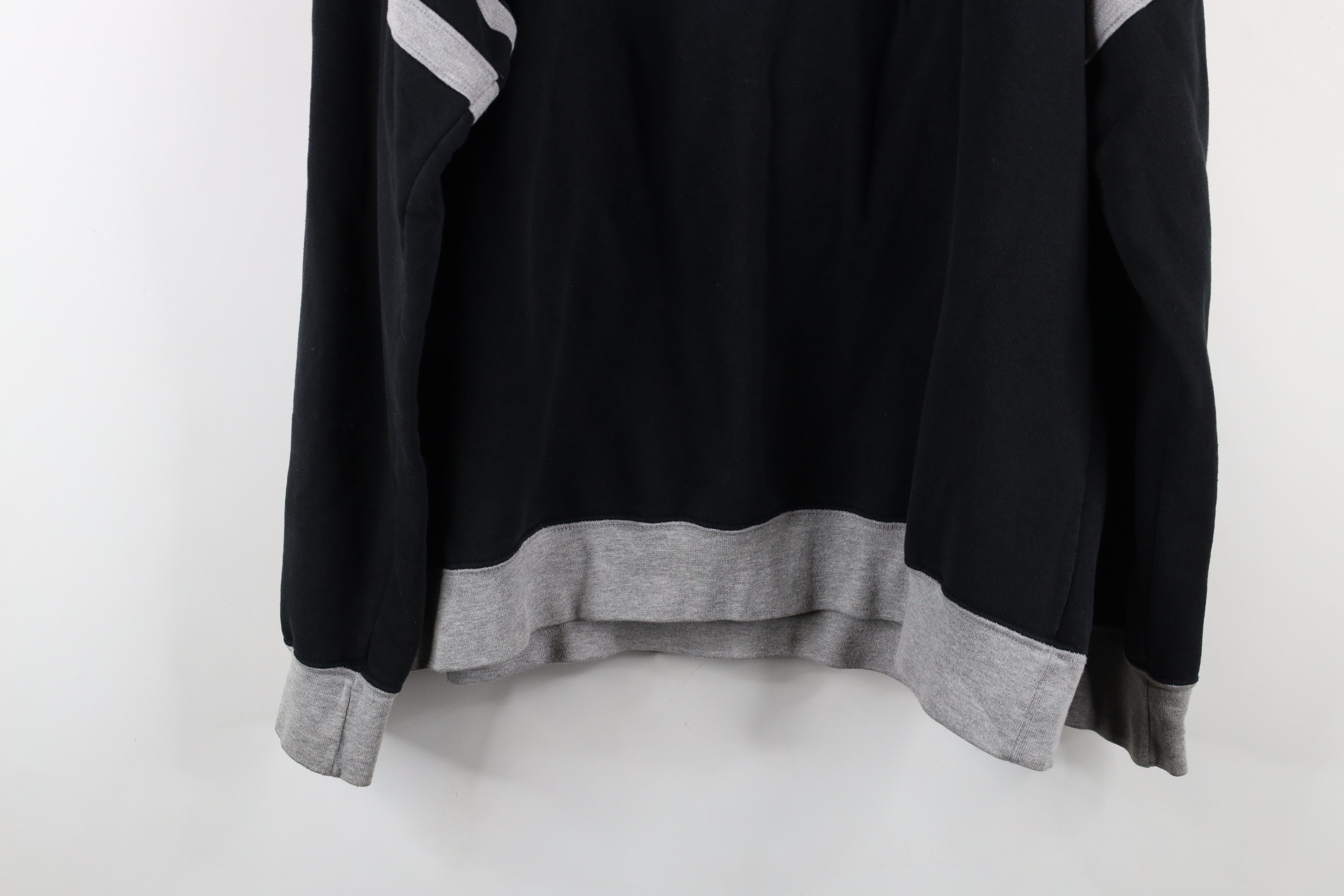 Vintage Vintage 90s Streetwear Striped Crewneck Sweatshirt Black Size US XL / EU 56 / 4 - 13 Thumbnail