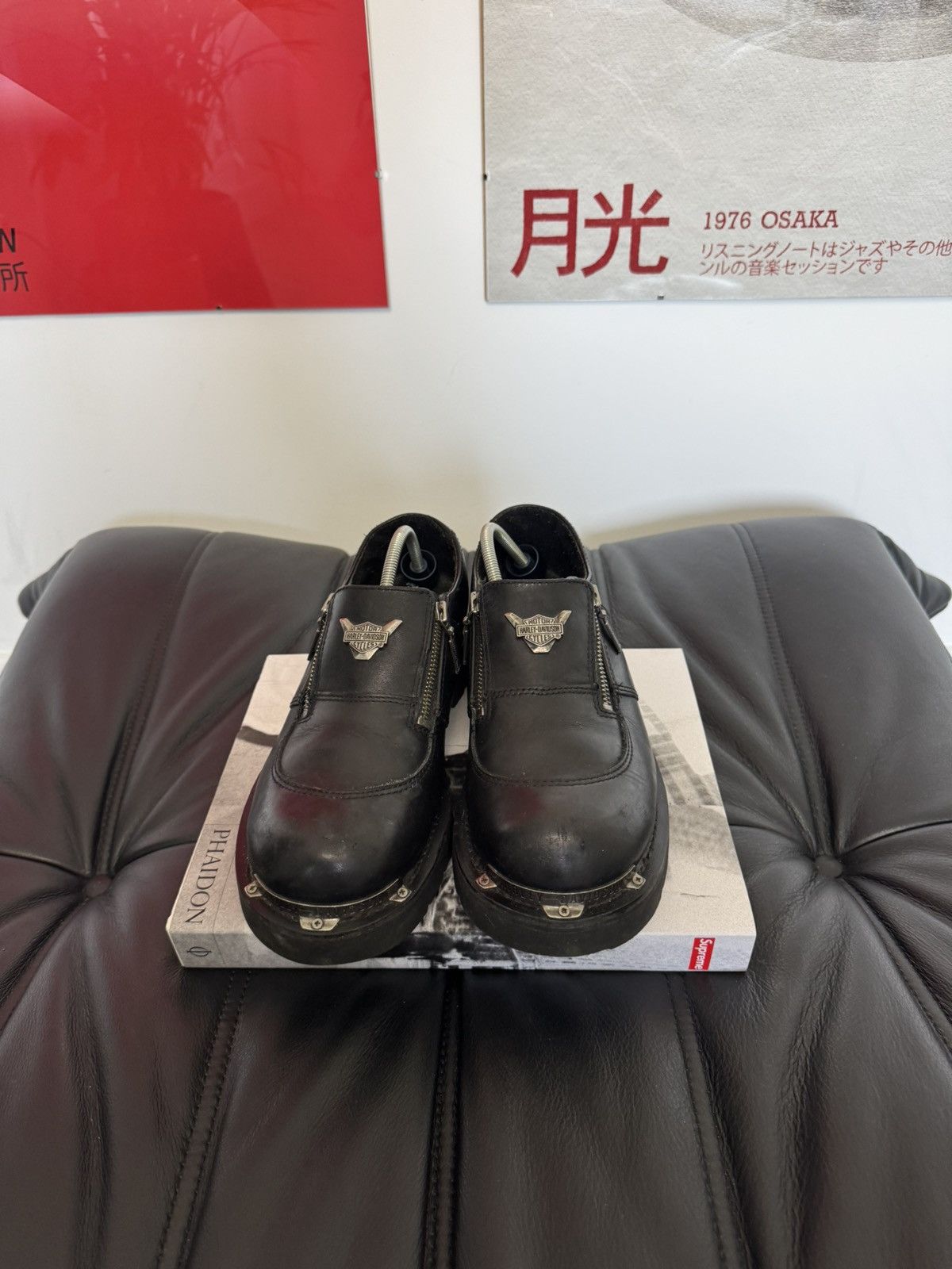 Harley Davidson Vintage Harley Davidson Leather Derby Boots Low Avant Garde Size US 8.5 / EU 41-42 - 3 Thumbnail
