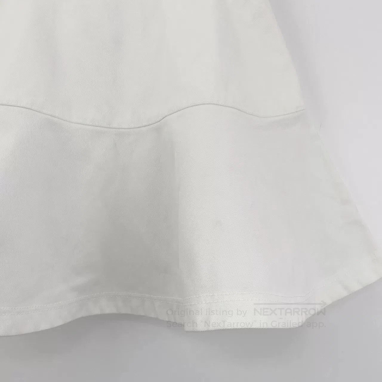 Dior Dior White Ruffled Mini Skirt. Size 33" - 5 Thumbnail