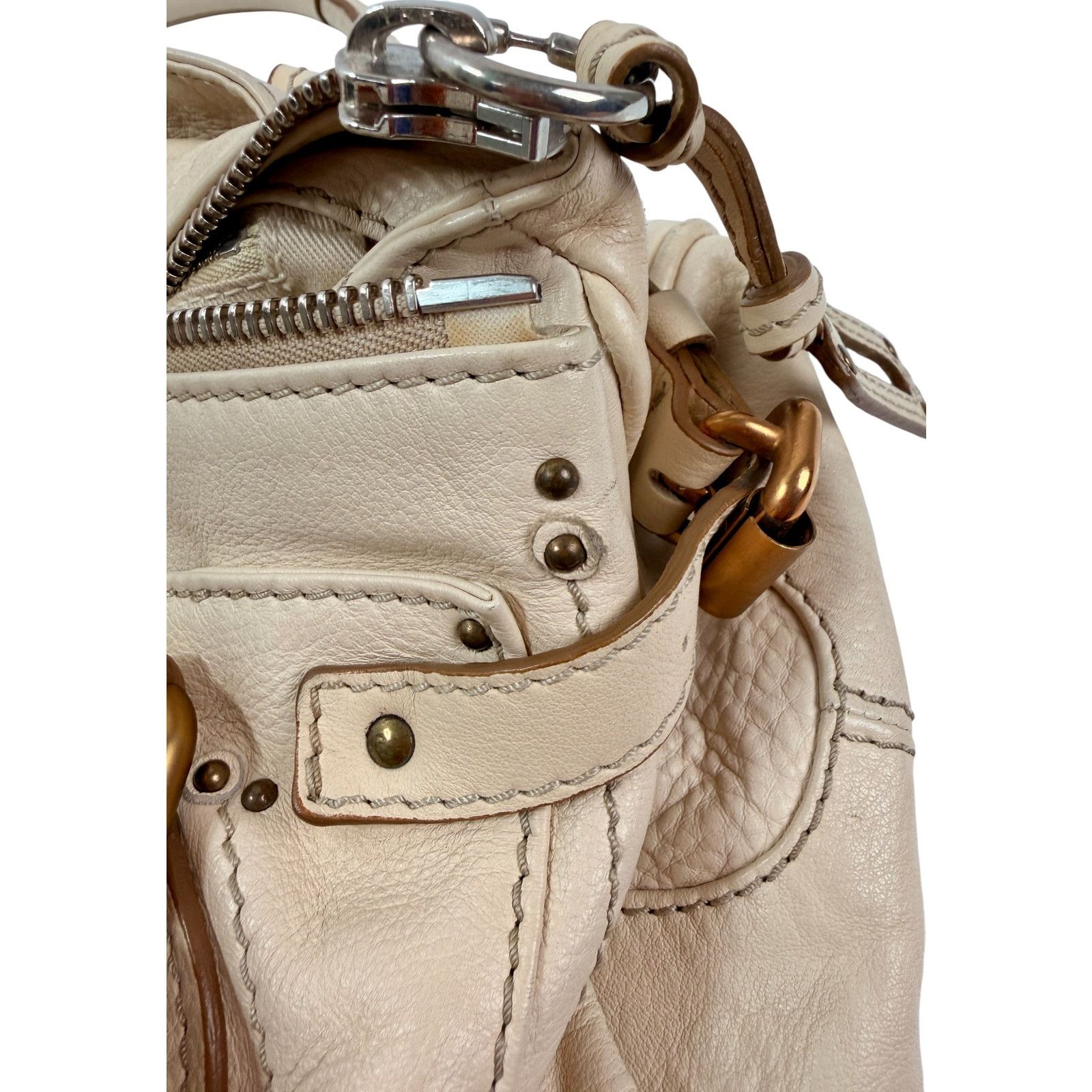 Chloe Chloe Ivory Paddington Medium Satchel Bag Size ONE SIZE - 11 Thumbnail