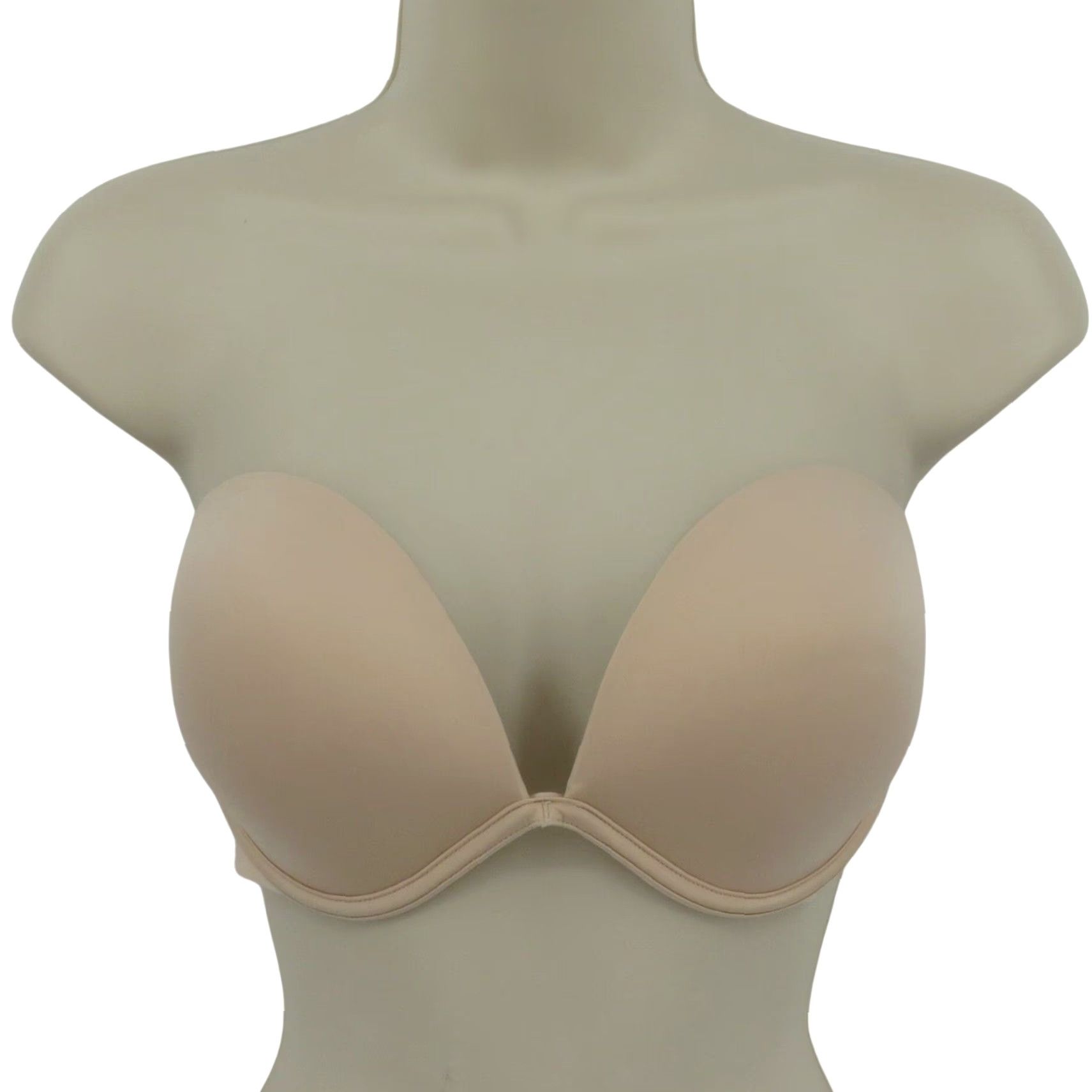 Victoria's Secret Victoria's Secret Bra 36D Balconette Underwire Padded Strapless Beige Women Size ONE SIZE - 2 Thumbnail