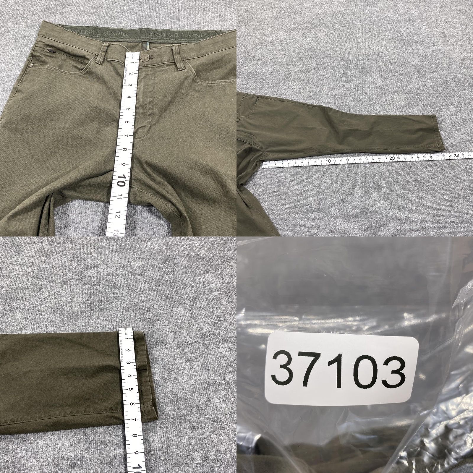 English Laundry English Laundry Jeans Mens 34x29 Green Regular Fit Straight Leg Stretch Denim Jeans Mens Green Regular 34x29 Straight Leg Denim Size US 34 / EU 50 - 8 Thumbnail
