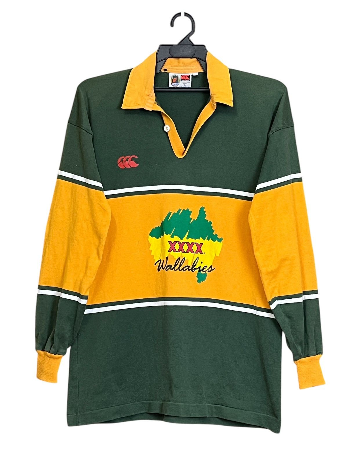 The Australian Outback Collection VINTAGE 90s AUSTRALIA WALLABIES 93/94 TRAINING RUGBY JERSEY Size US M / EU 48-50 / 2 - 1 Thumbnail