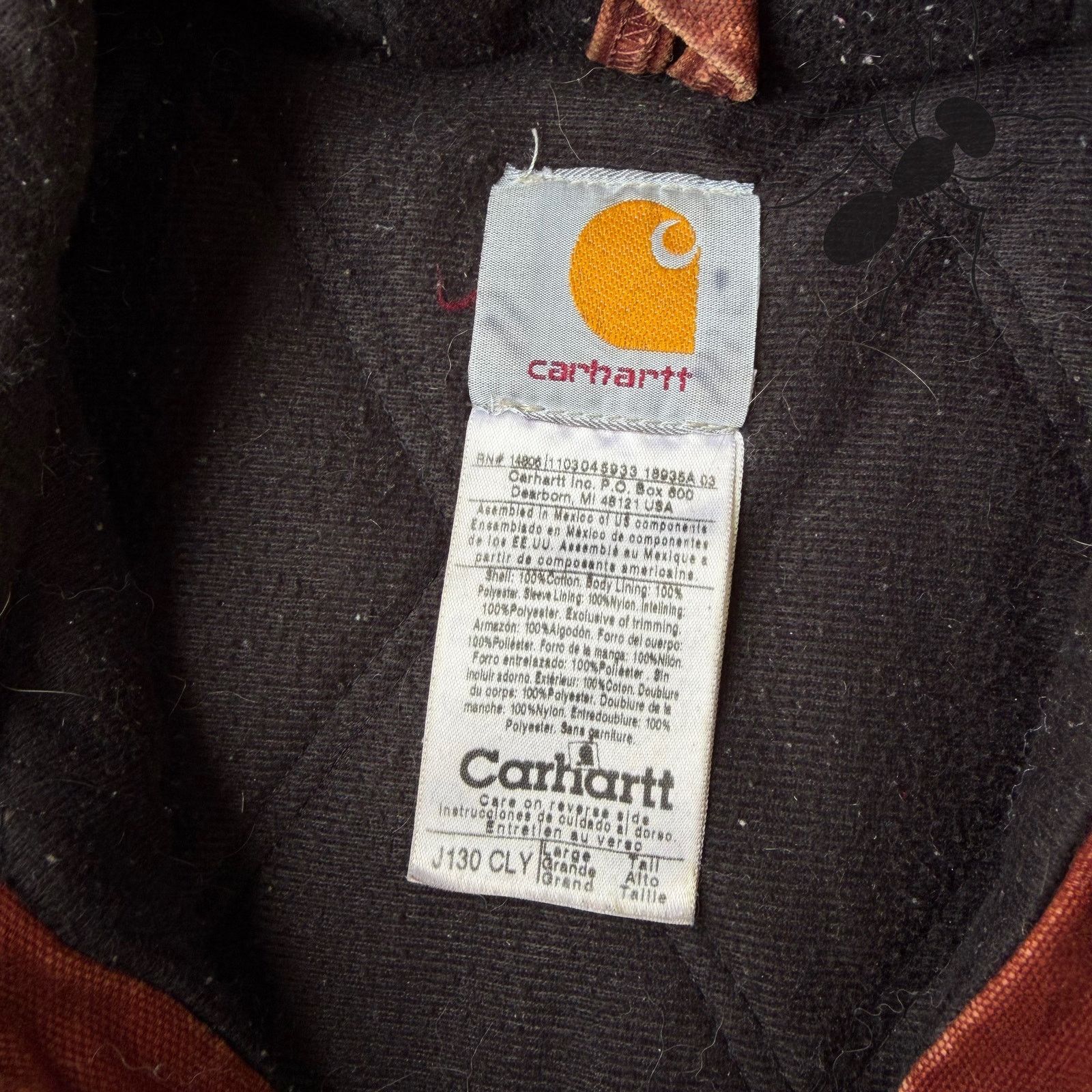 Carhartt × Vintage Carhartt J130 CLY red hooded work wear jacket Size US L / EU 52-54 / 3 - 5 Thumbnail