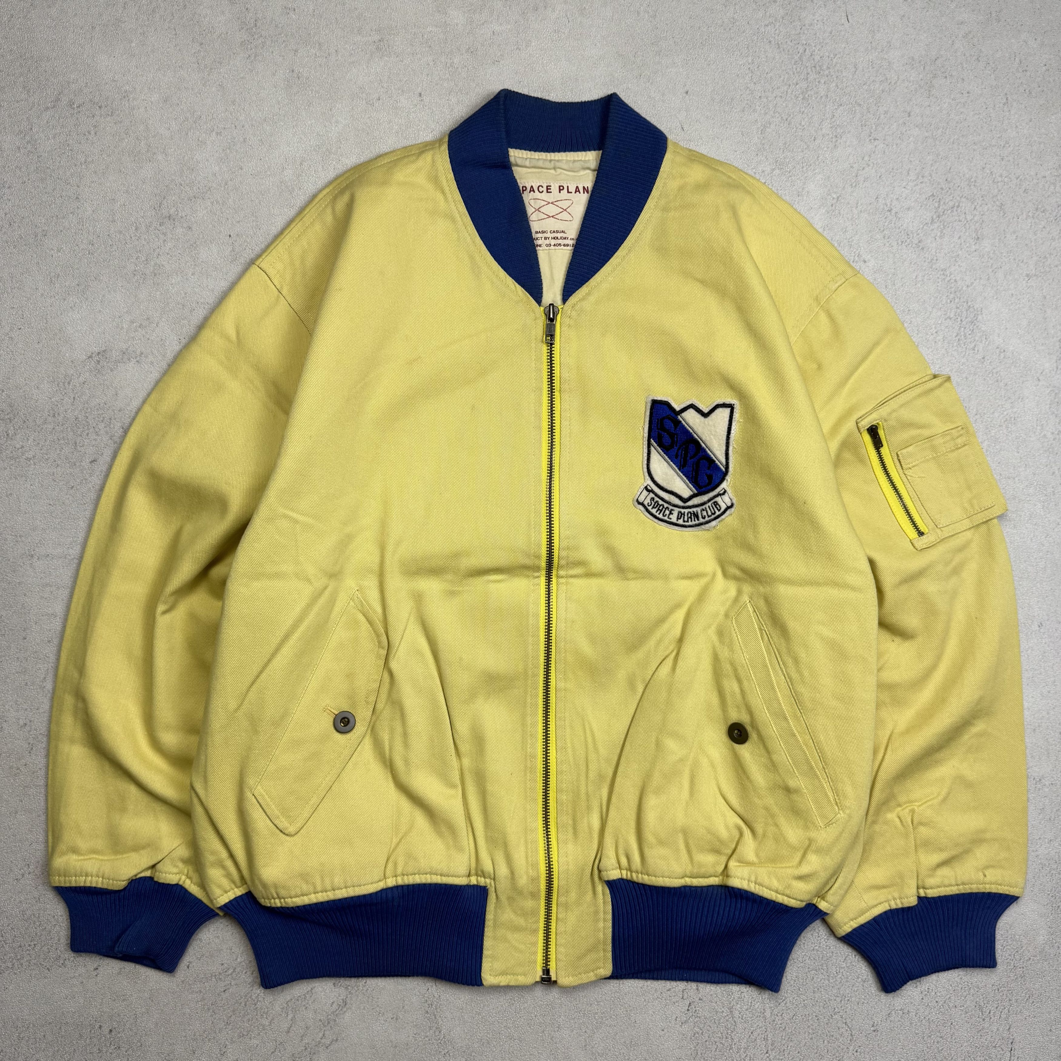 Japanese Brand Vintage 90s Space Plan Varsity Jacket Size US L / EU 52-54 / 3 - 2 Thumbnail