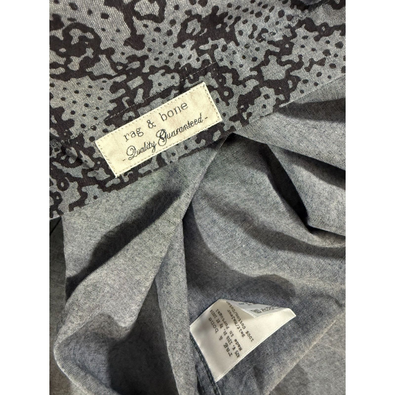 Rag & Bone Rag & Bone Graphic print Yokohama shirt size 16 color Blue g Size US L / EU 52-54 / 3 - 3 Thumbnail
