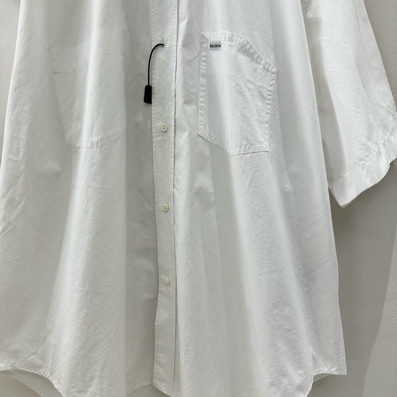 Balenciaga Balenciaga white cotton button-down short-sleeved shirt Size S / US 4 / IT 40 - 3 Thumbnail