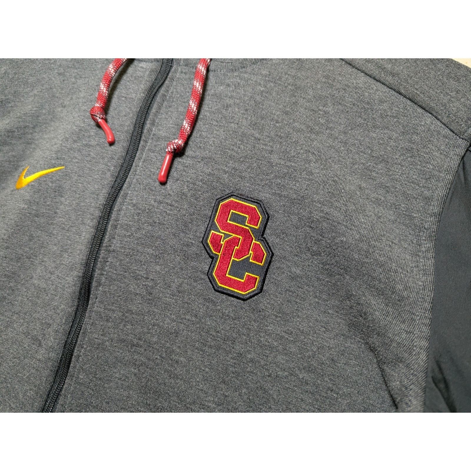 Nike Nike Men's Medium USC Trojans Jacket Grey Full Zip Hoodie Size US M / EU 48-50 / 2 - 4 Thumbnail