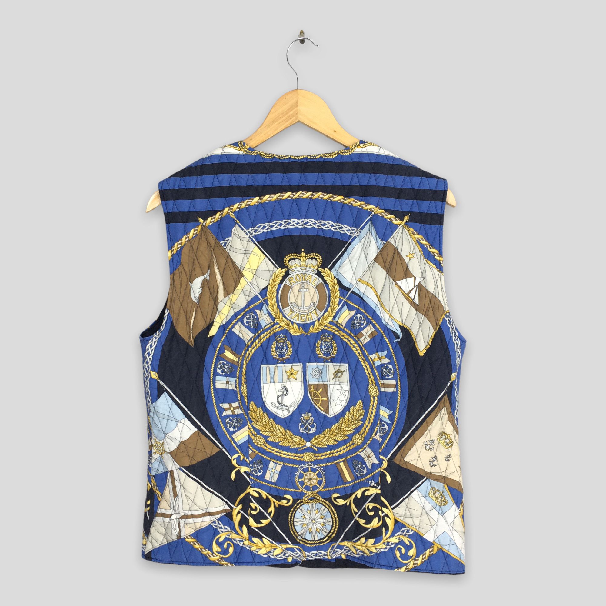 Bogner Vintage 90s Bogner Baroque Novelty Blue Vest Jacket Medium Size US M / EU 48-50 / 2 - 8 Thumbnail