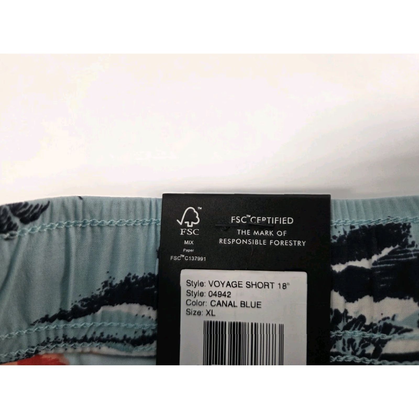 Brixton Brixton Mens Swim Shorts Relaxed Fit Floral Multicolor Nylon Spandex Back Pocket Drawstring XL Size US 36 / EU 52 - 7 Thumbnail