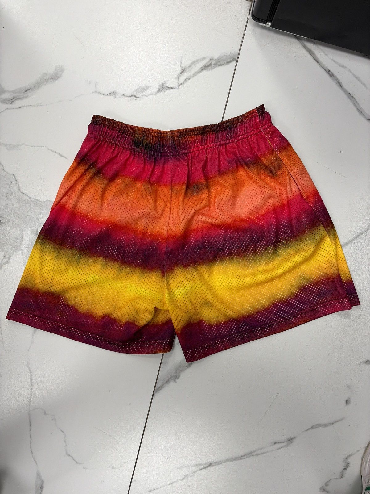 Eric Emanuel Eric Emanuel EE Short “Yellow/Red Stripe” Size US 40 / EU 56 - 2 Thumbnail