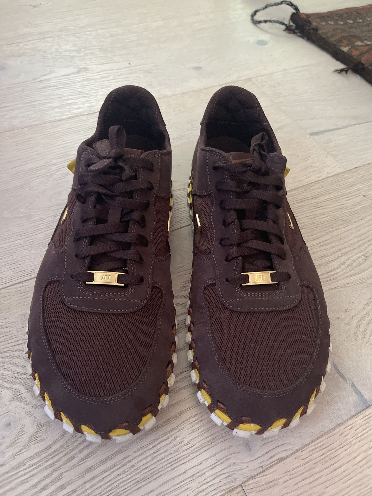 Jacquemus × Nike Size US M 15 Nike x Jacquemus JF1 Burgundy Size US 15 / EU 48 - 4 Thumbnail