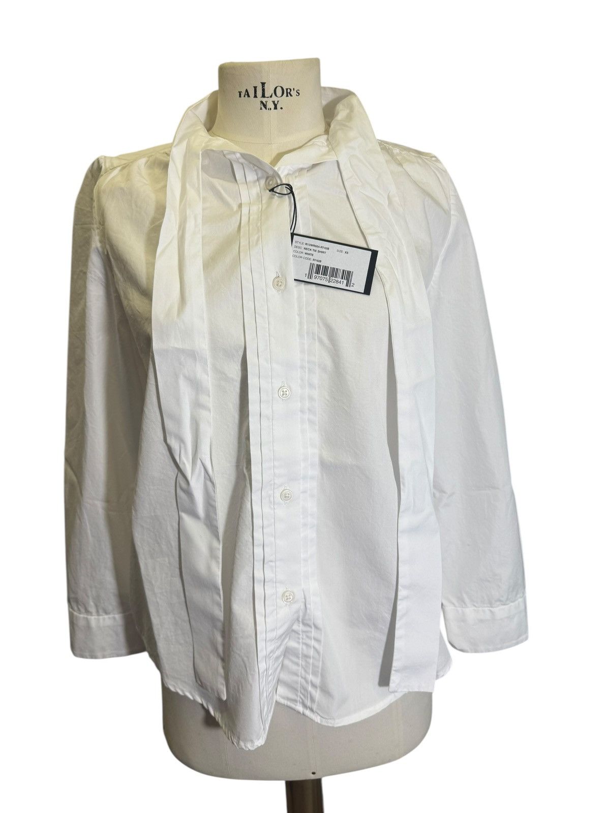R13 R13 NICK TIE SHIRT / WHITE / XS / RRP.845€ Size XS / US 0-2 / IT 36-38 - 9 Thumbnail