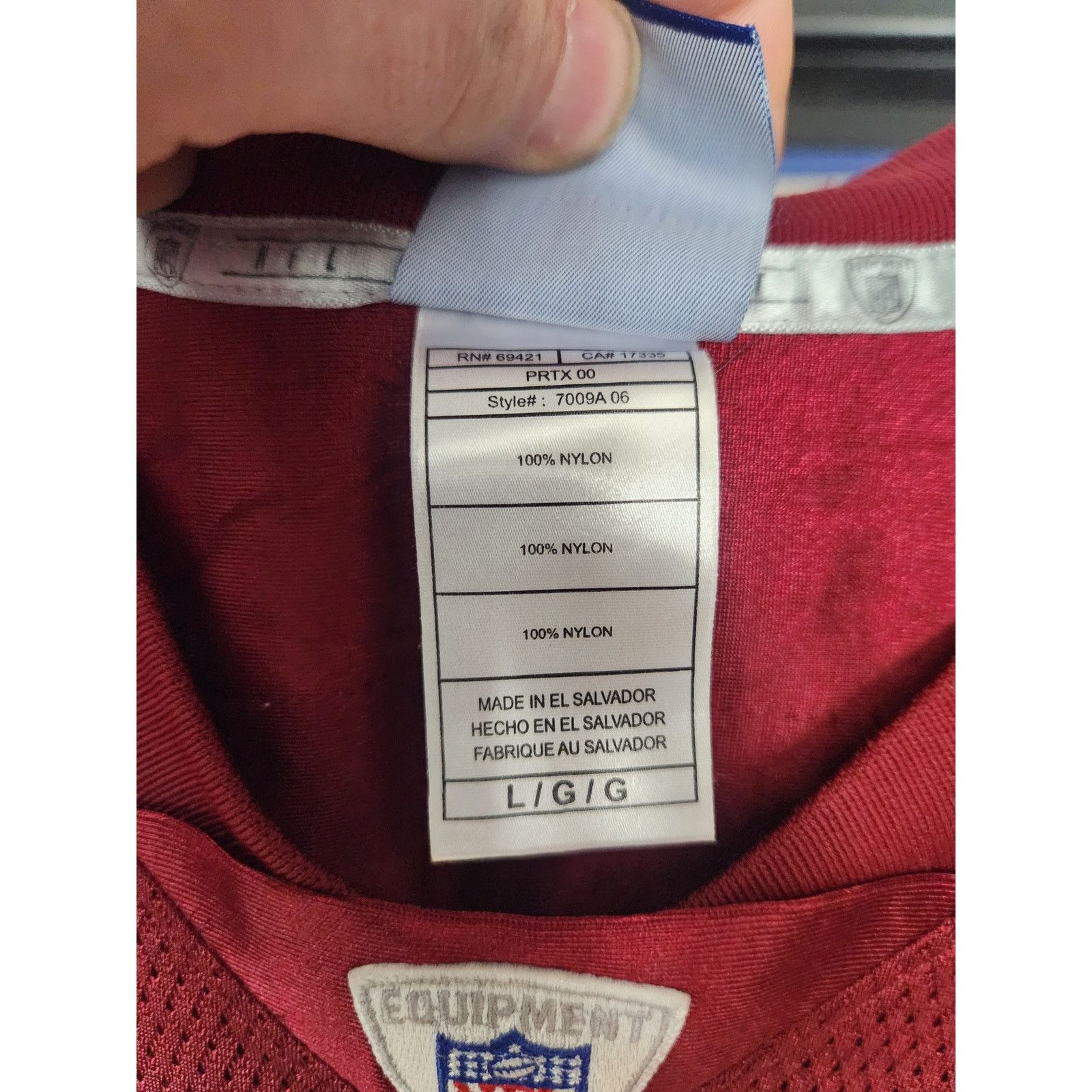 Reebok Vintage Y2K Washington Redskins Portis Jersey men's large Size US L / EU 52-54 / 3 - 5 Thumbnail