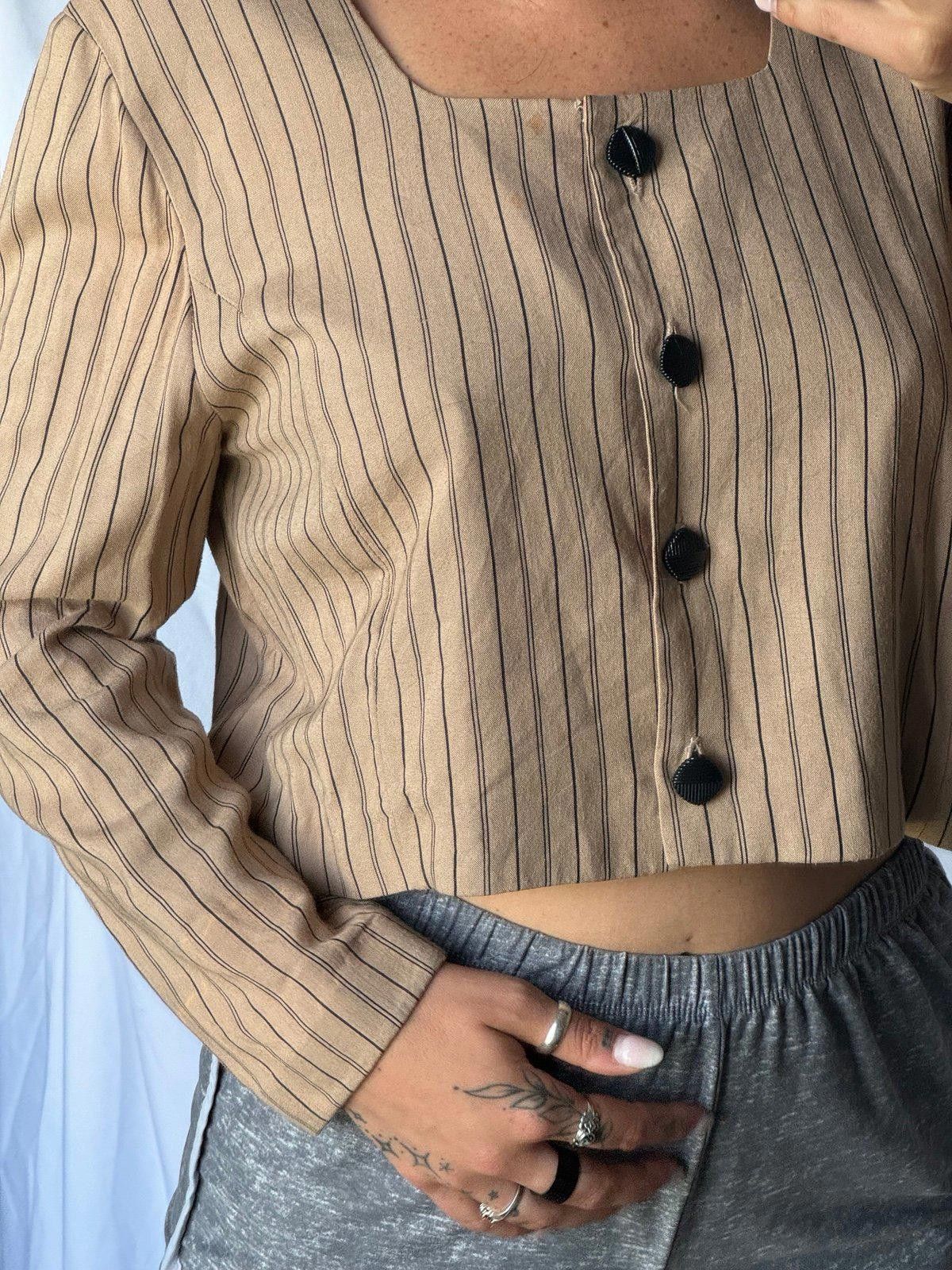Cornelian Taurus By Daisuke Iwanaga Vintage pinstripe blouse Size M / US 6-8 / IT 42-44 - 5 Thumbnail