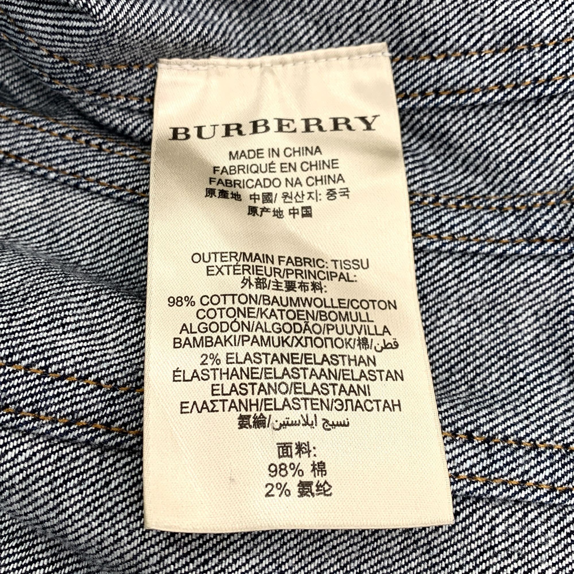 Burberry Burberry Brit Blue Denim Jacket (Size XS) Size XS / US 0-2 / IT 36-38 - 5 Thumbnail
