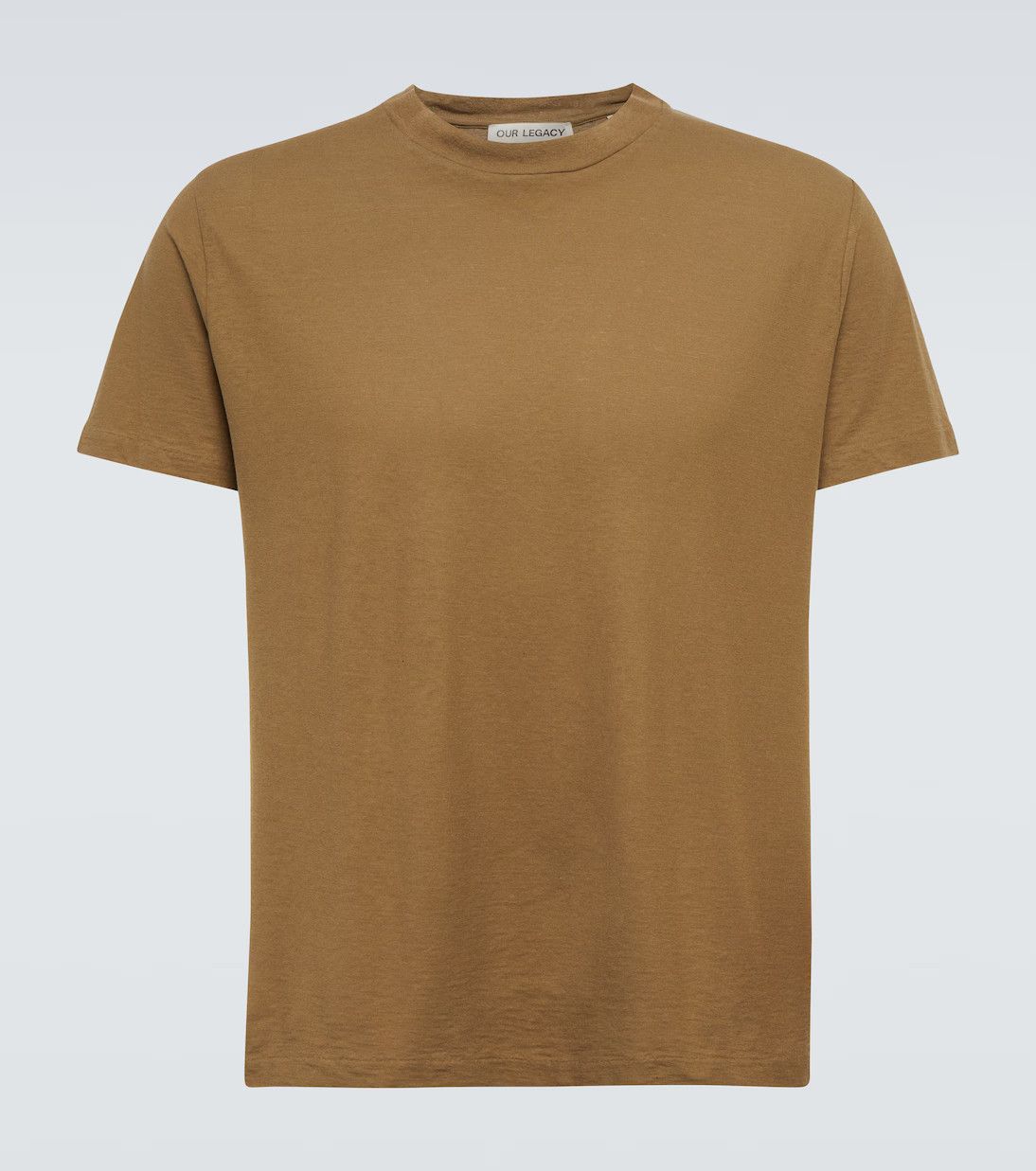 image of Our Legacy O1Mle0424 Hover Cotton T-Shirt In Brown, Men's (Size Medium)