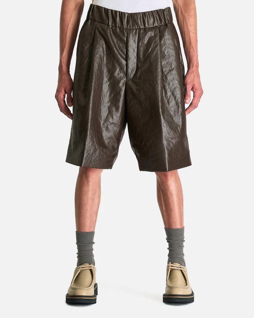 Dries Van Noten o1s1v1r1oon0925 Plato Bis Shorts in Green/Khaki Size US 32 / EU 48 - 1 Thumbnail