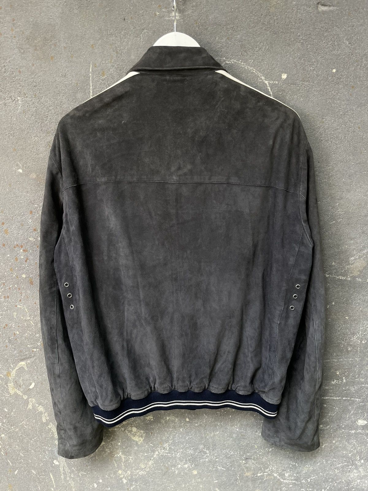 Ermenegildo Zegna Ermenegildo Zegna Suede Biker Jacket Size US XL / EU 56 / 4 - 6 Thumbnail