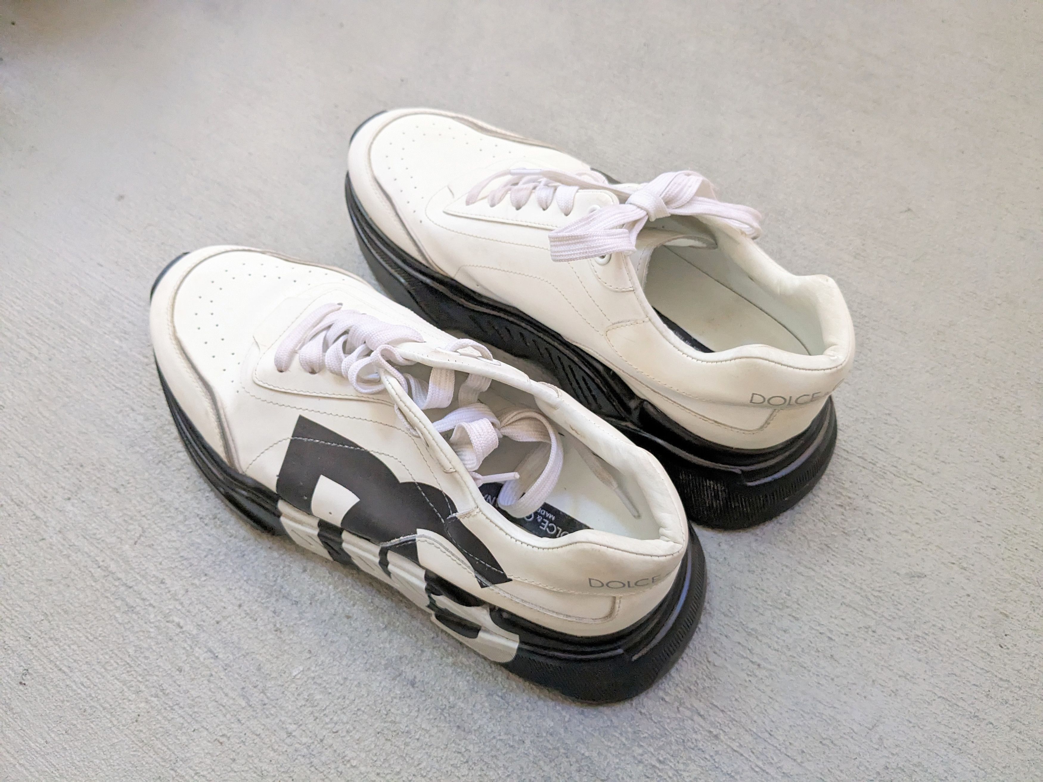 Dolce & Gabbana Dolce & Gabbana Daymaster Sneakers Size 10 White Leather Size US 10 / EU 43 - 12 Thumbnail