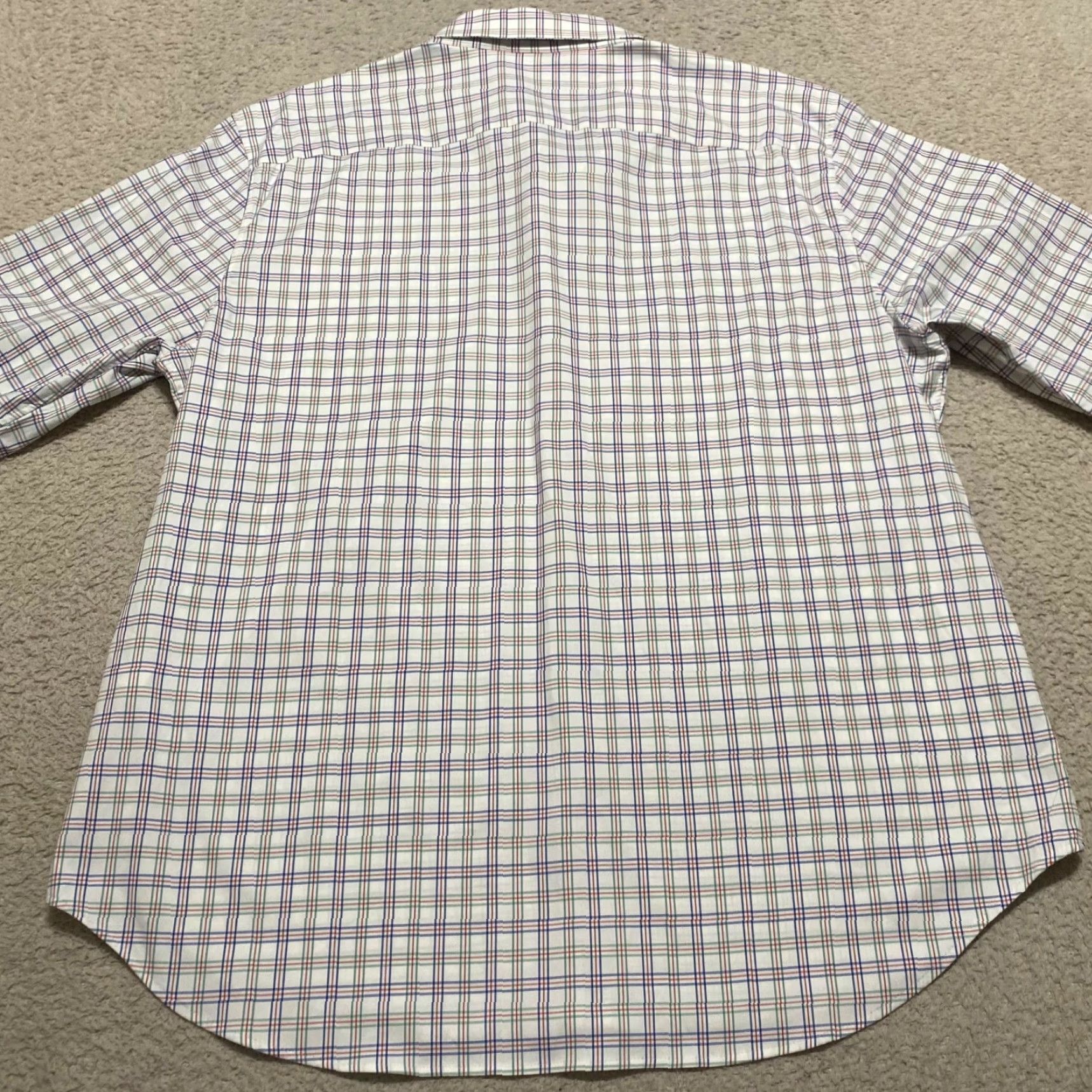 Bonobos Bonobos Shirt XL Mens Multicolor Plaid Long Sleeve Button-Front Nylon Slim Fit Size US XL / EU 56 / 4 - 2 Thumbnail