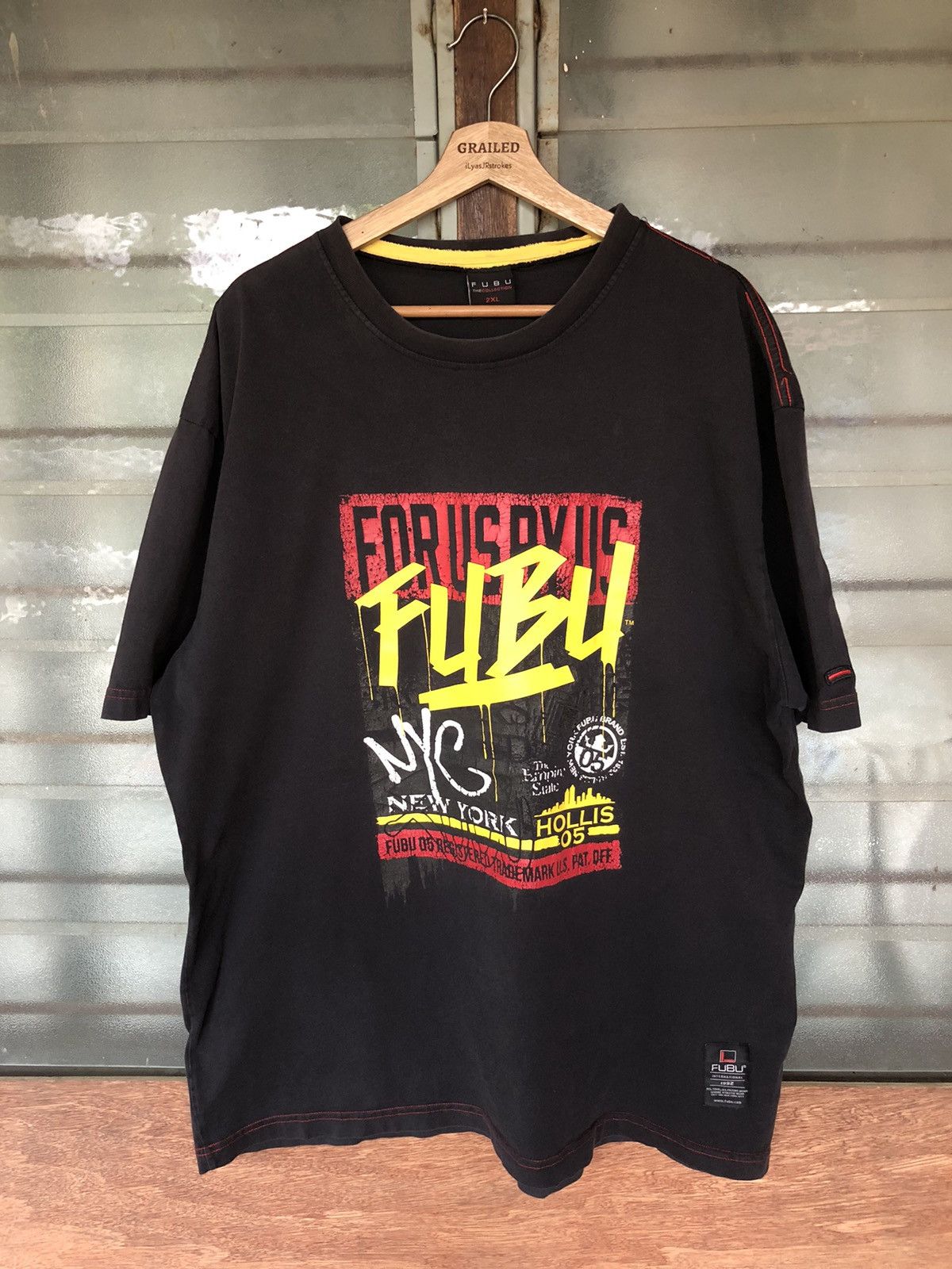 Fubu Vintage Fubu Streetwear Distressed Shirt Tee Size US XXL / EU 58 / 5 - 1 Thumbnail