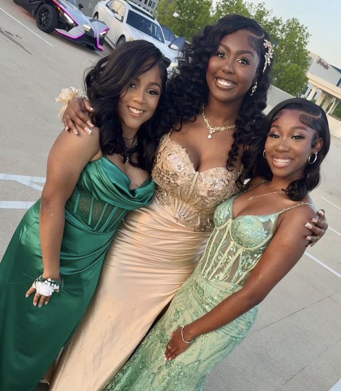 Other Champangne Prom dress Size L / US 10 / IT 46 - 4 Thumbnail