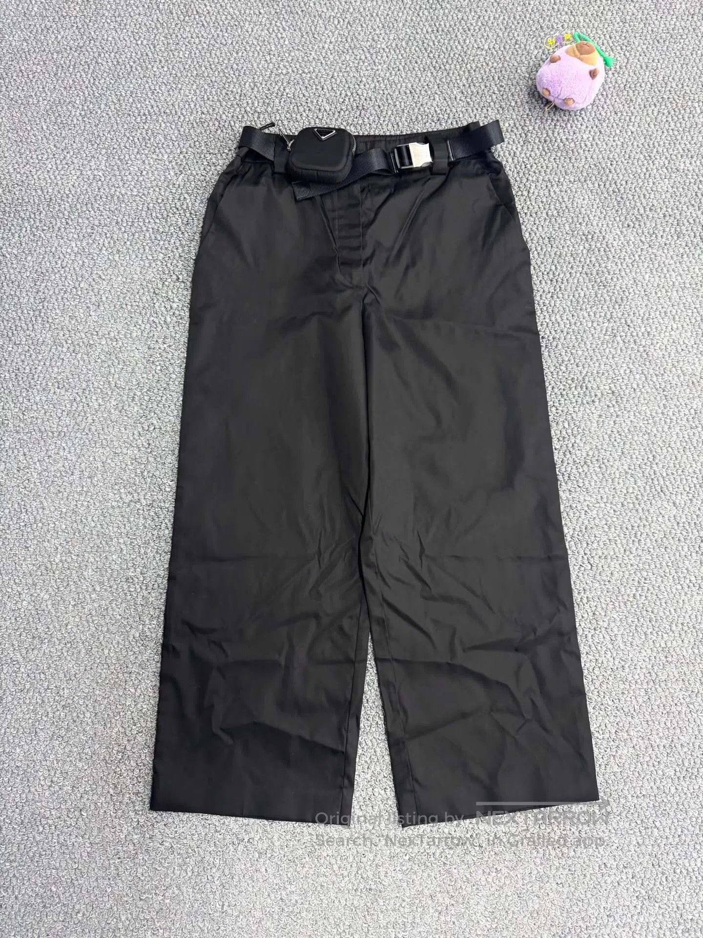 Prada Prada Black Pocket Waist Bag Nylon Pants| Size US 40 / EU 56 - 1 Thumbnail