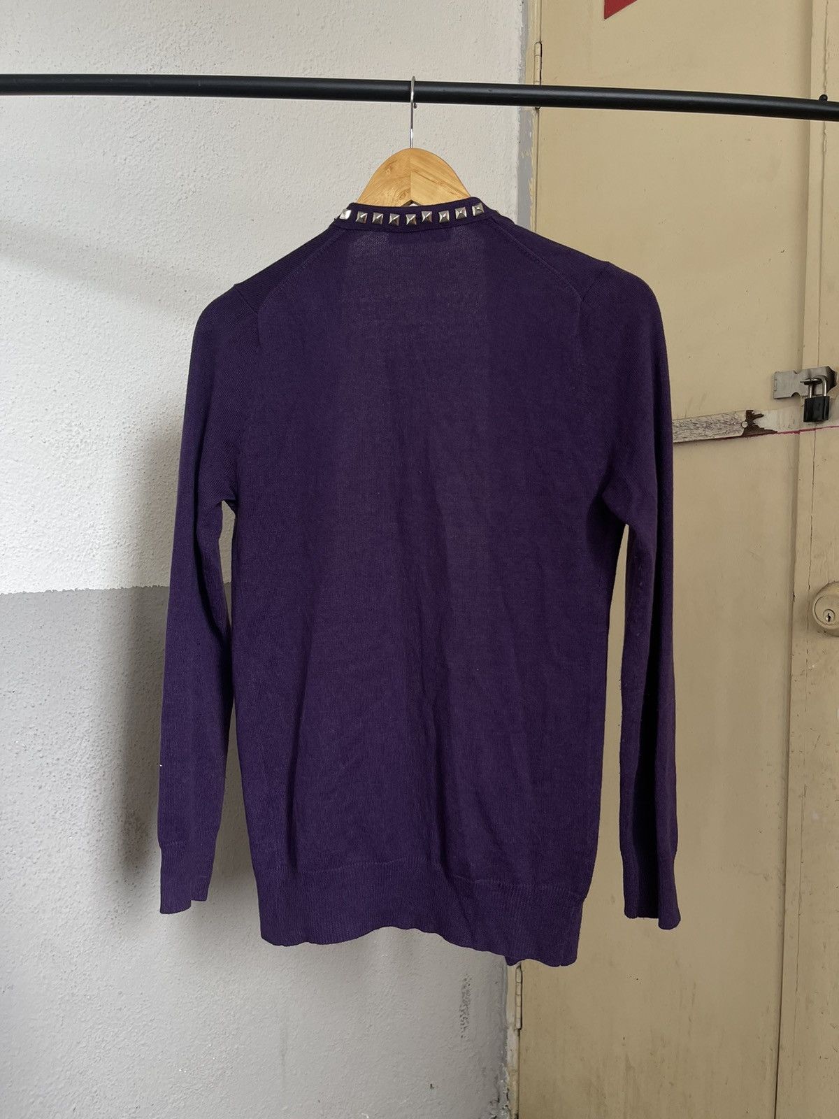 Hysteric Glamour × Japanese Brand Hysteric Glamour Studded Purple Cardigan Size US L / EU 52-54 / 3 - 2 Thumbnail
