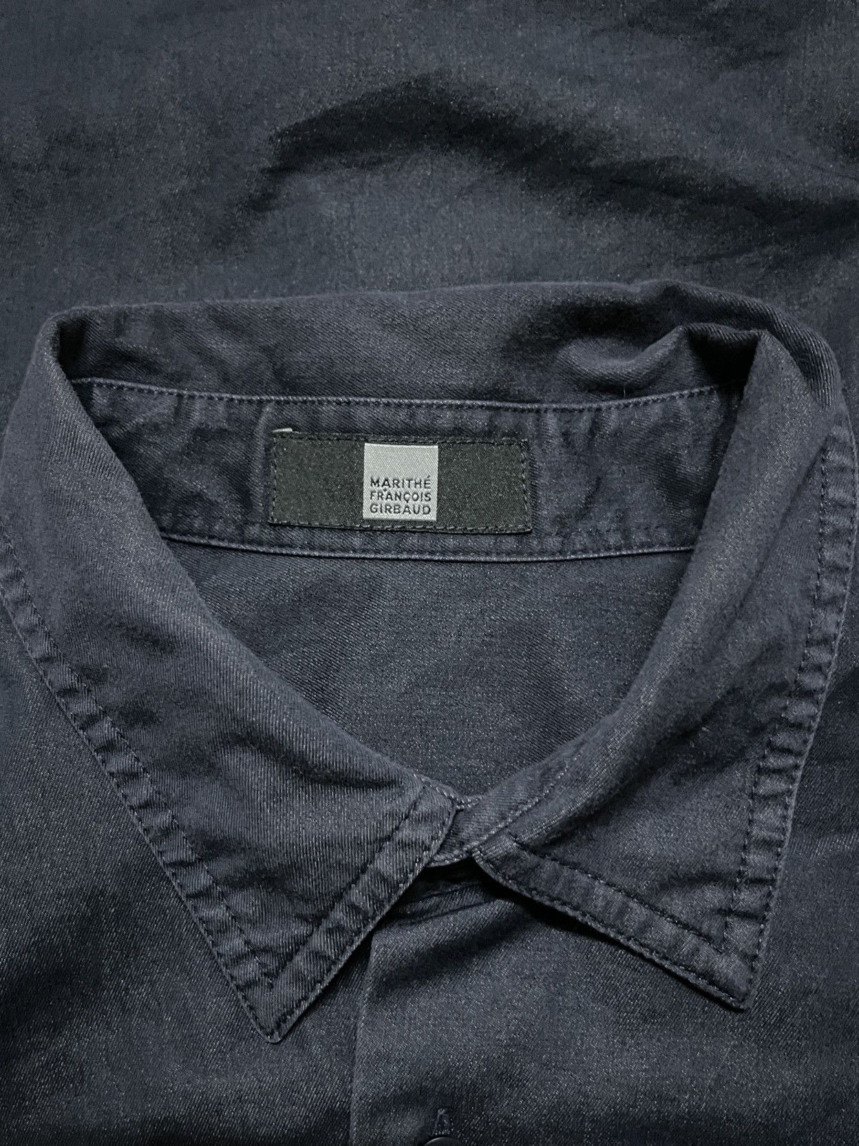 Marithe + Francois Girbaud × Vintage MFG Denim Button Shirt Long Sleeve Size US L / EU 52-54 / 3 - 15 Thumbnail