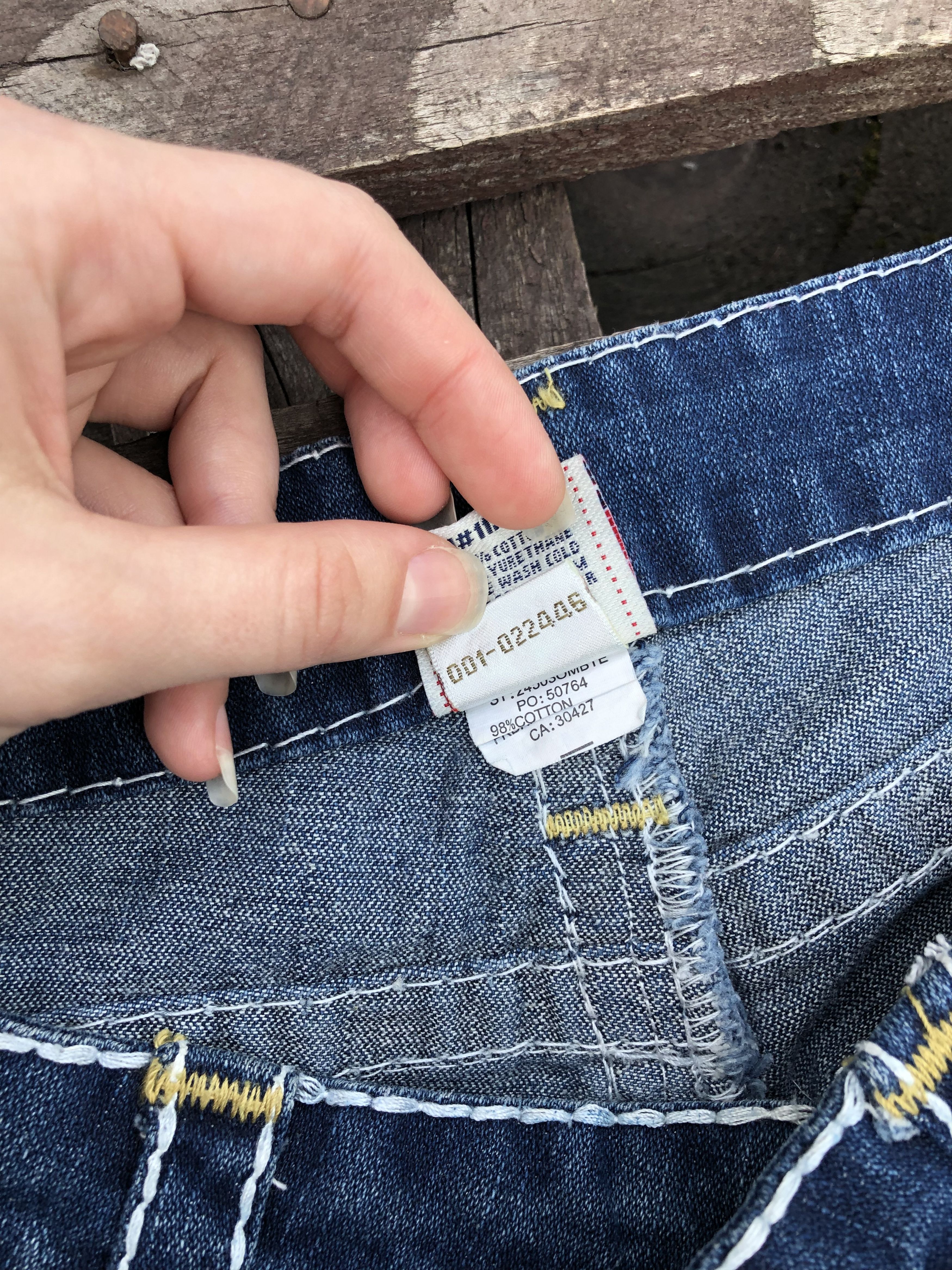 True Religion True Religion Y2K Vintage Johnny Big T Denim Jeans Size 29 Size 29" - 7 Thumbnail