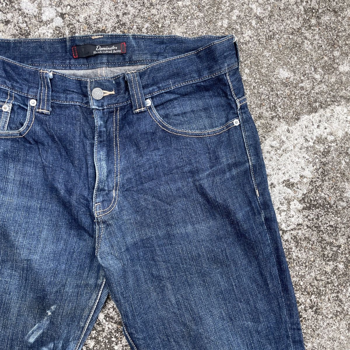 Japanese Brand Vintage Dominate Handcrafted Buckle Denim Size US 34 / EU 50 - 2 Thumbnail