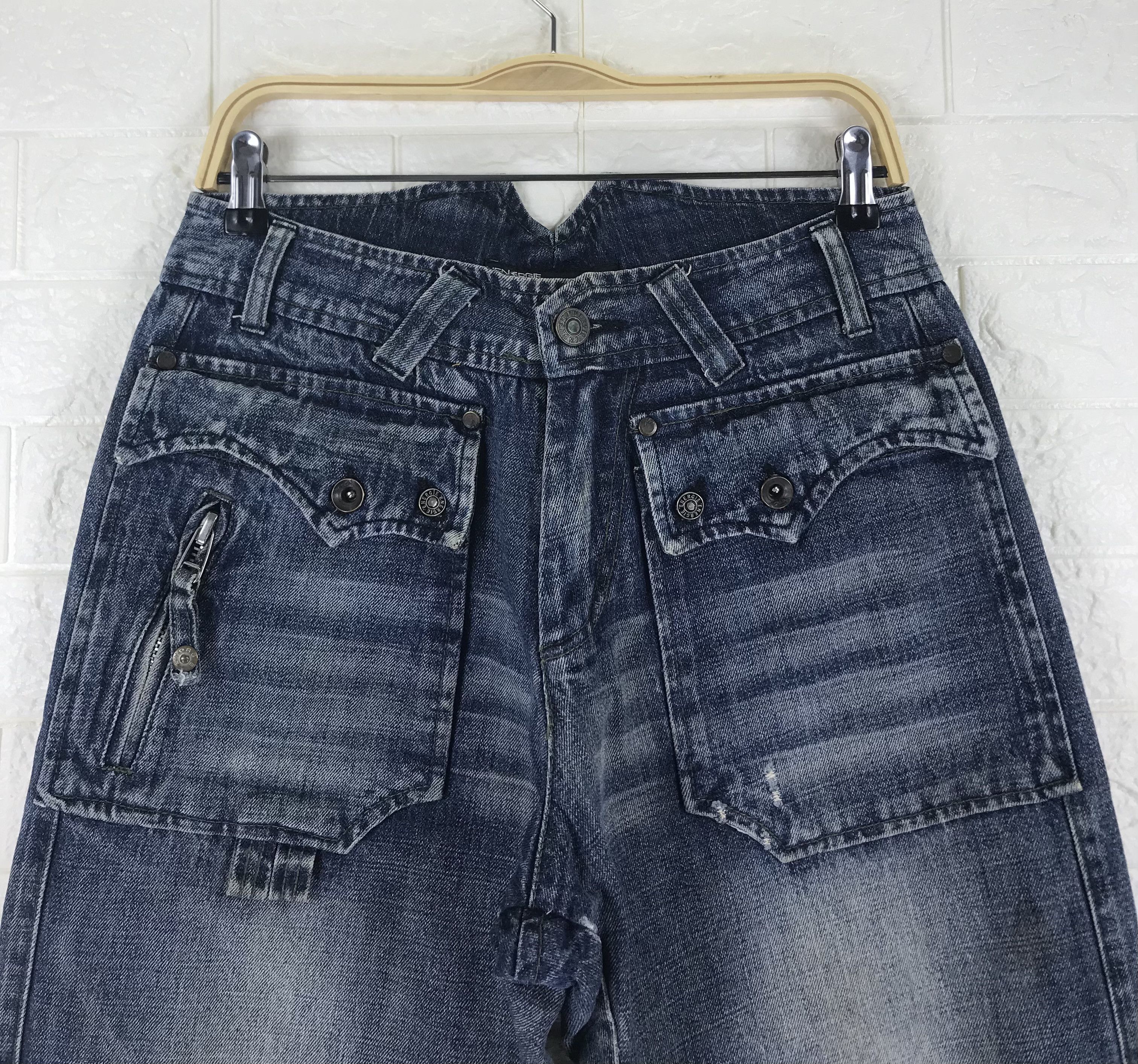 Energie Energie x Sixty Baggy Jeans Wide Leg Denim Size US 30 / EU 46 - 2 Thumbnail