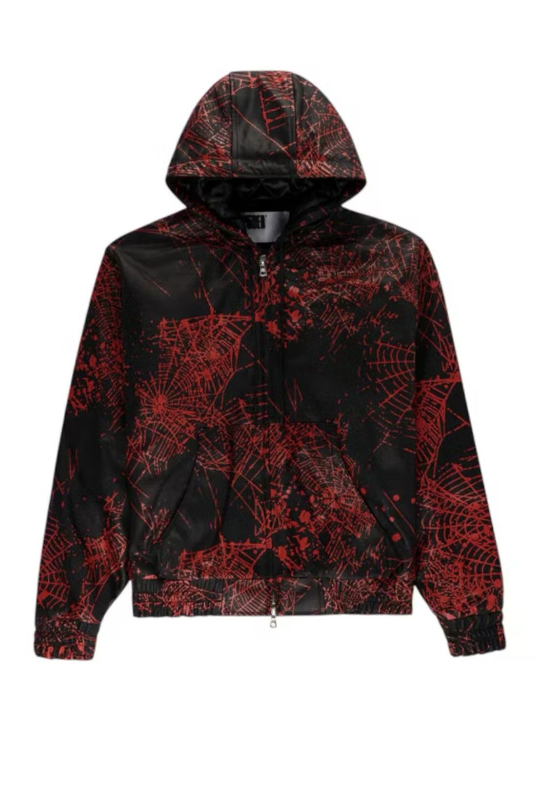 Sp5der Sp5der Leather black jacket spider web Size US M / EU 48-50 / 2 - 1 Thumbnail