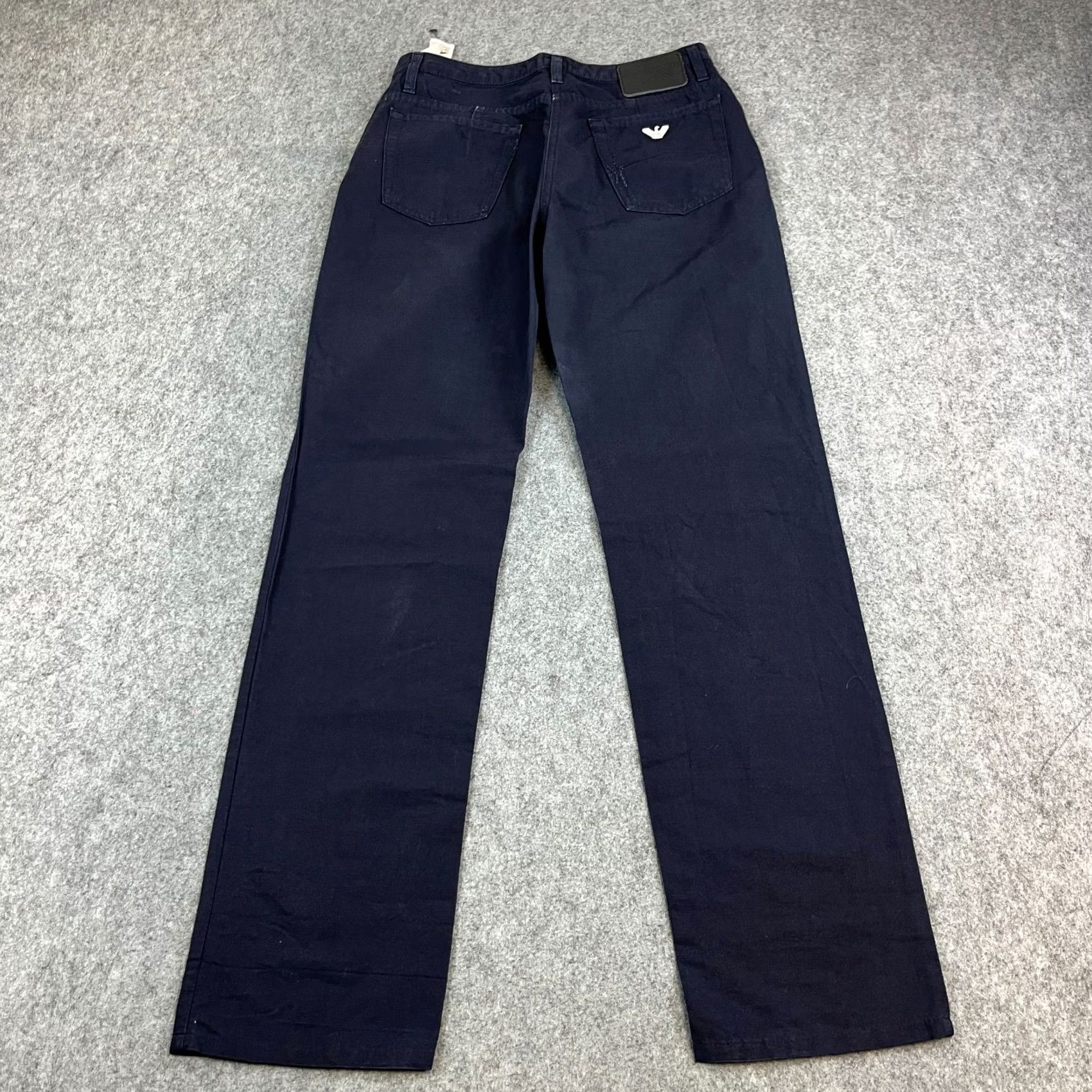 Vintage VINTAGE Armani Jeans Jeans Mens Dark Blue 29 32 Italy Made Denim 5-Pocket Classic Straight 90s? Size US 29 - 2 Thumbnail