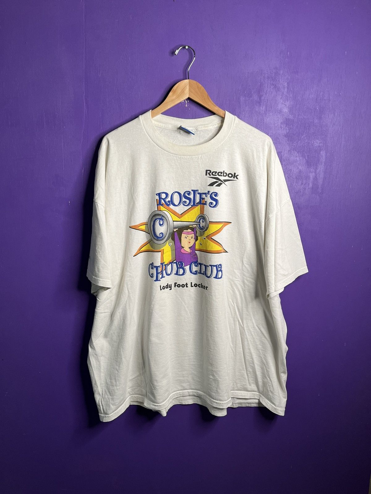 Reebok × Vintage Vintage 90s Reebok Rosie’s chub club t-shirt Size US XXL / EU 58 / 5 - 1 Thumbnail