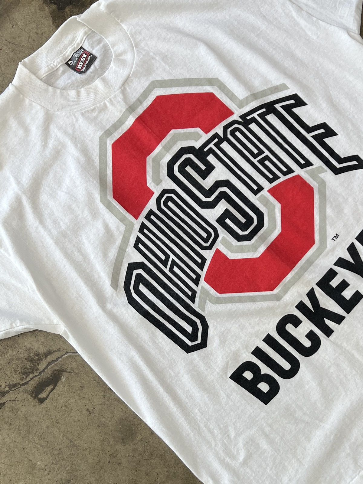 Vintage Ohio State Buckeyes Single Stitch College Tee XL