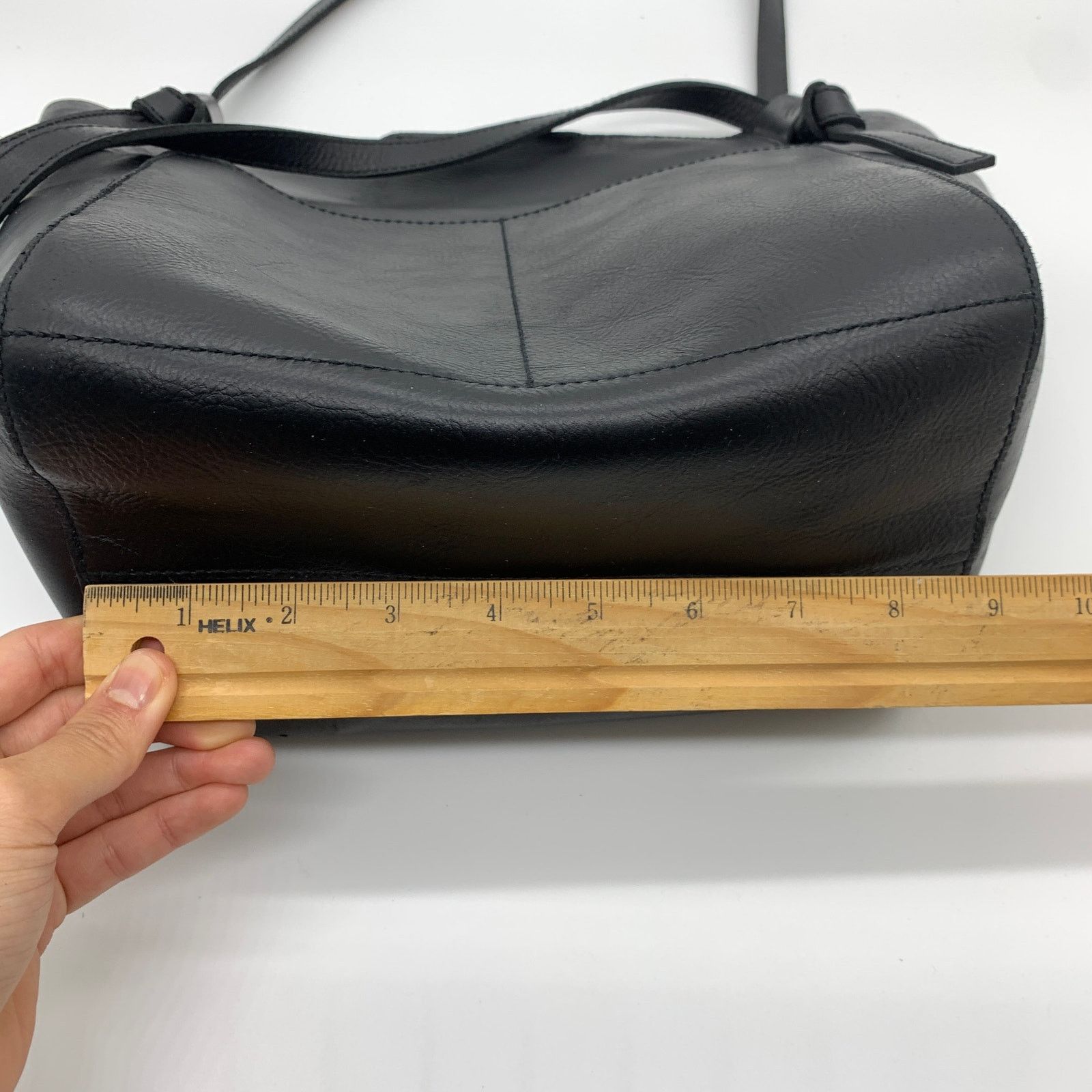 Madewell Madewell Womens Leather Tote Black Purse 14" Handbags Size ONE SIZE - 7 Thumbnail