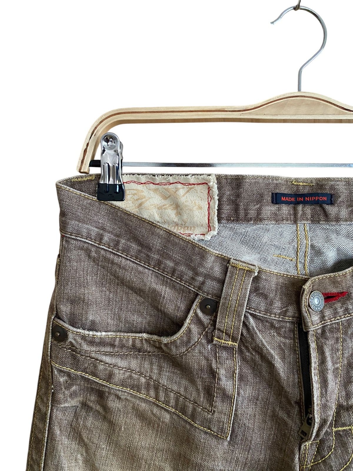 Japanese Brand Vintage Japanese Brand Blue Way Flared Jeans 1990s Size US 32 / EU 48 - 5 Thumbnail