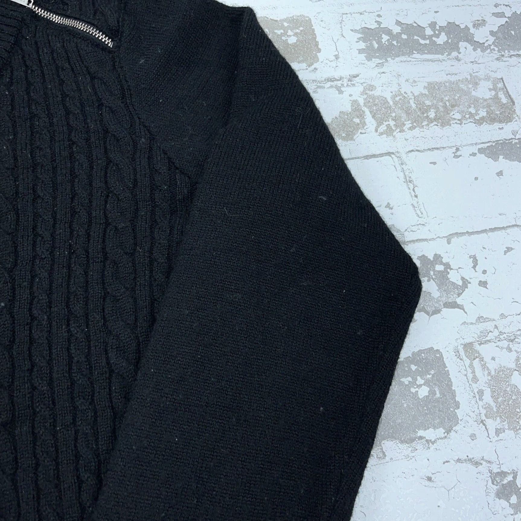Ariat Ariat Women's Large Black Cable Knit Pullover Sweater - Lightweight Casual Top Size L / US 10 / IT 46 - 5 Thumbnail