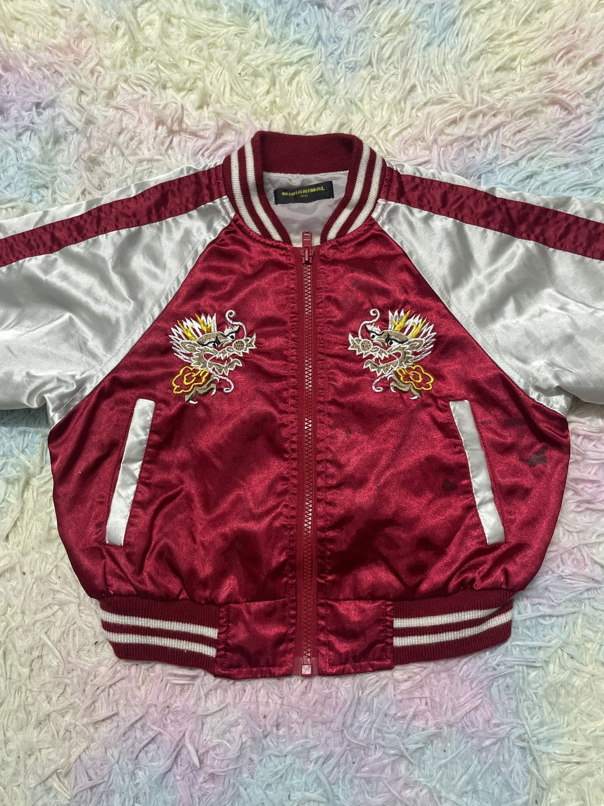 Japanese Brand Kids sukajan dragon jacket Size US XXS / EU 40 - 3 Thumbnail