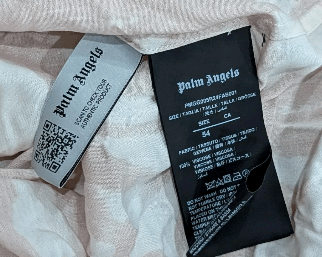 Palm Angels PALM ANGELS Palm Print SS Button Up Shirt Pink/Off-White 54 Size US L / EU 52-54 / 3 - 5 Thumbnail