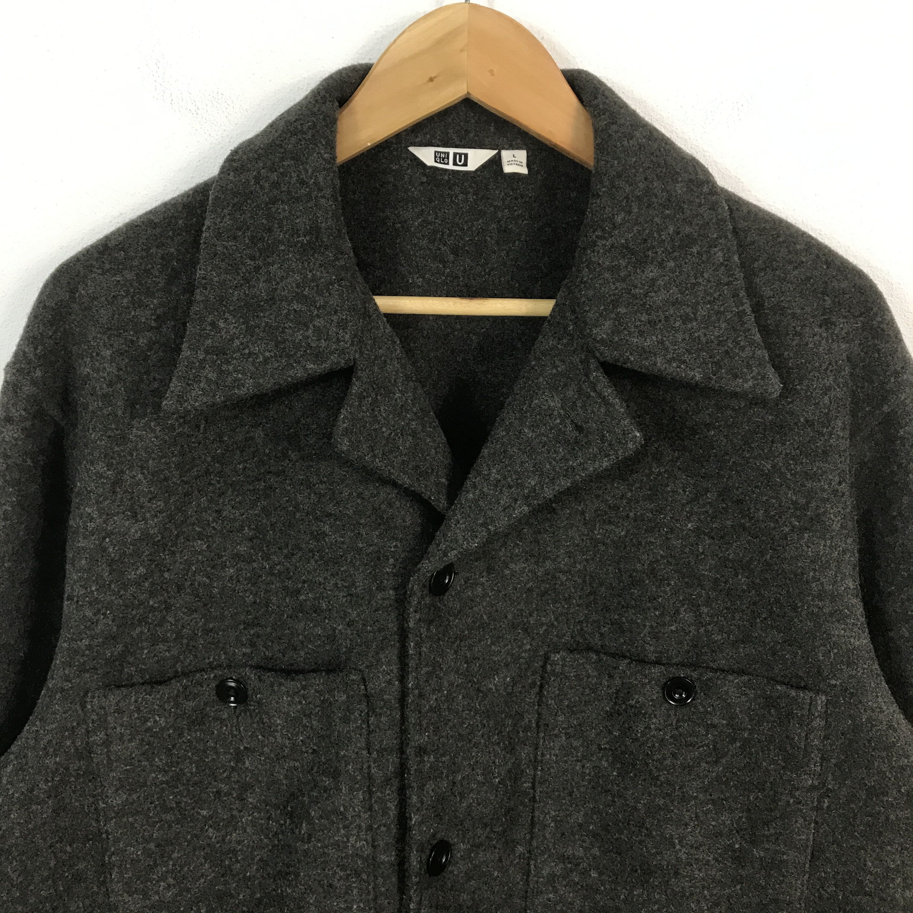 Christophe Lemaire × Uniqlo Lemaire x Uniqlo Wool button jacket Size US L / EU 52-54 / 3 - 3 Thumbnail