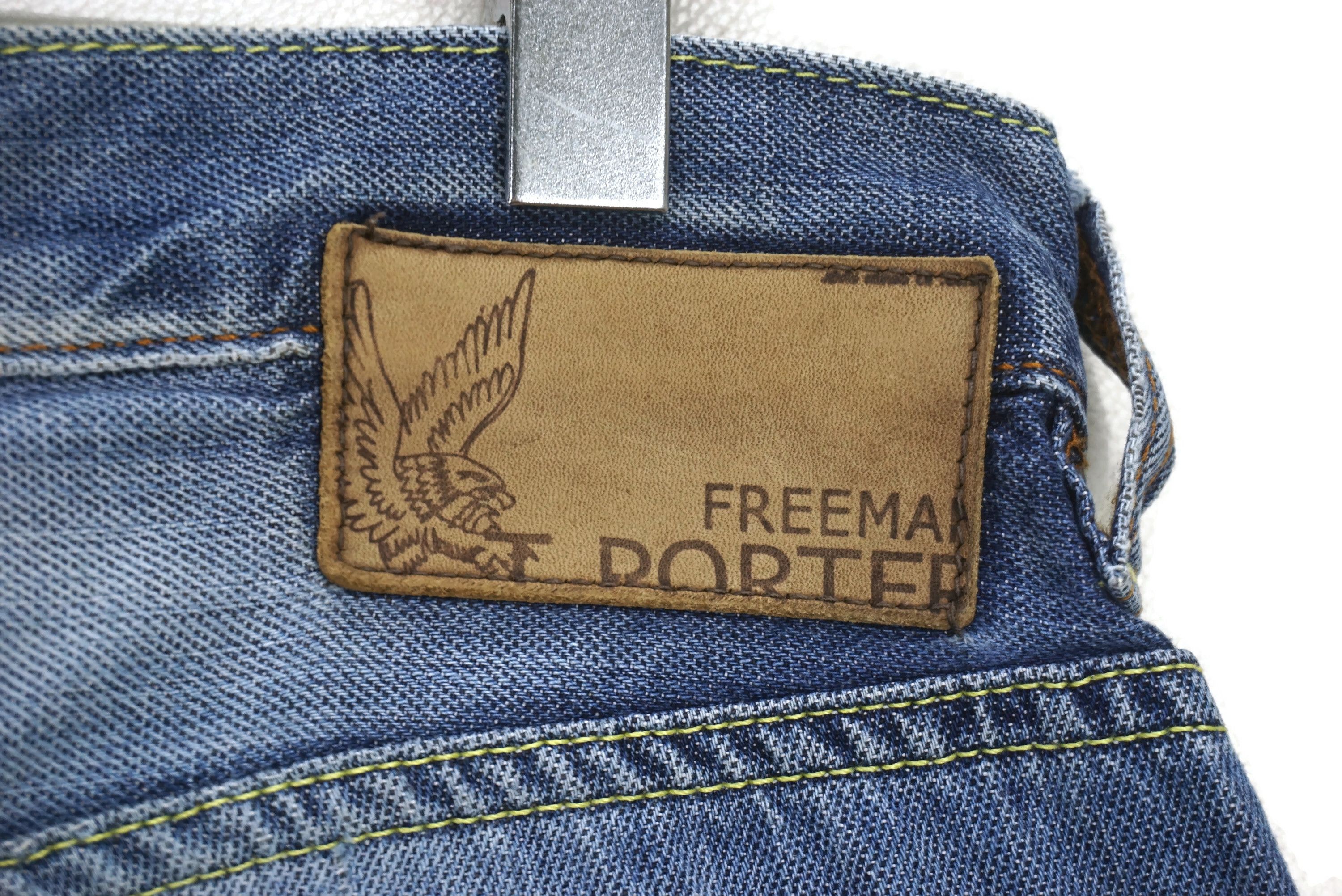 Freeman T. Porter FTP Jeans Size W33xL33.5 Low-Rise Straight-Leg Denim Size US 33 - 11 Thumbnail